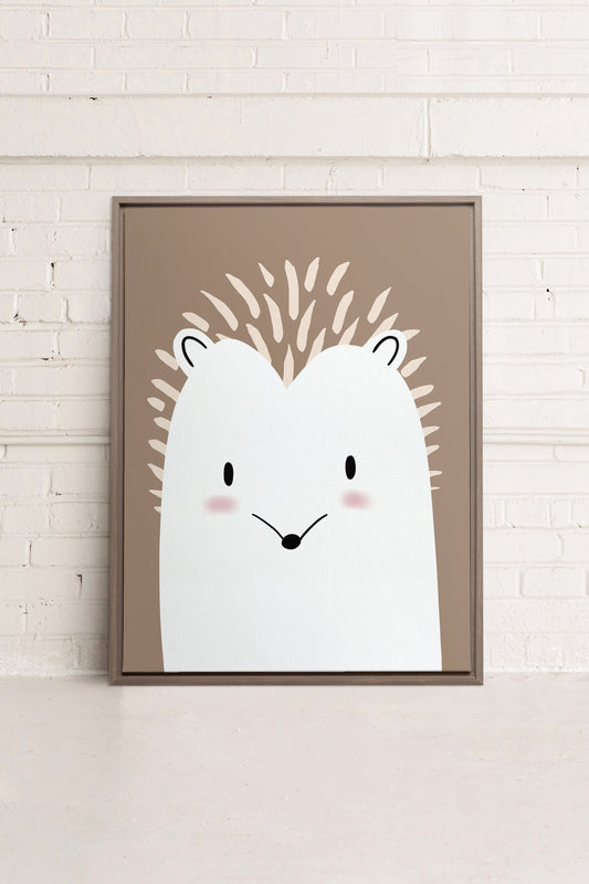 HÉRISSON, Oeuvre sur toile étirée