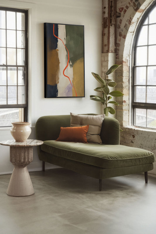 CREVASSE, Oeuvre sur toile étirée