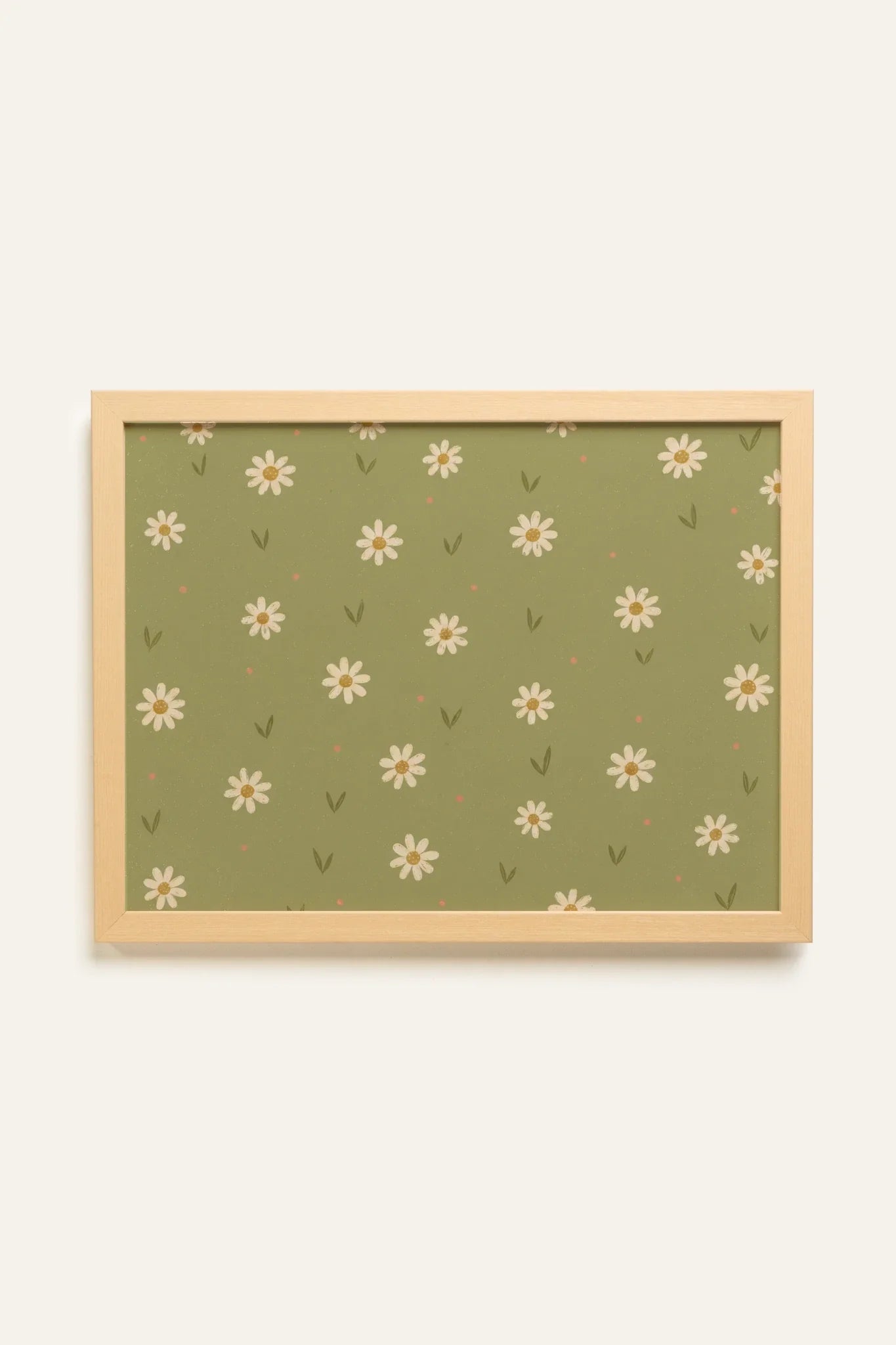 RÊVE DE MARGUERITE, Oeuvre sur toile rigide, encadré Naturel Clair