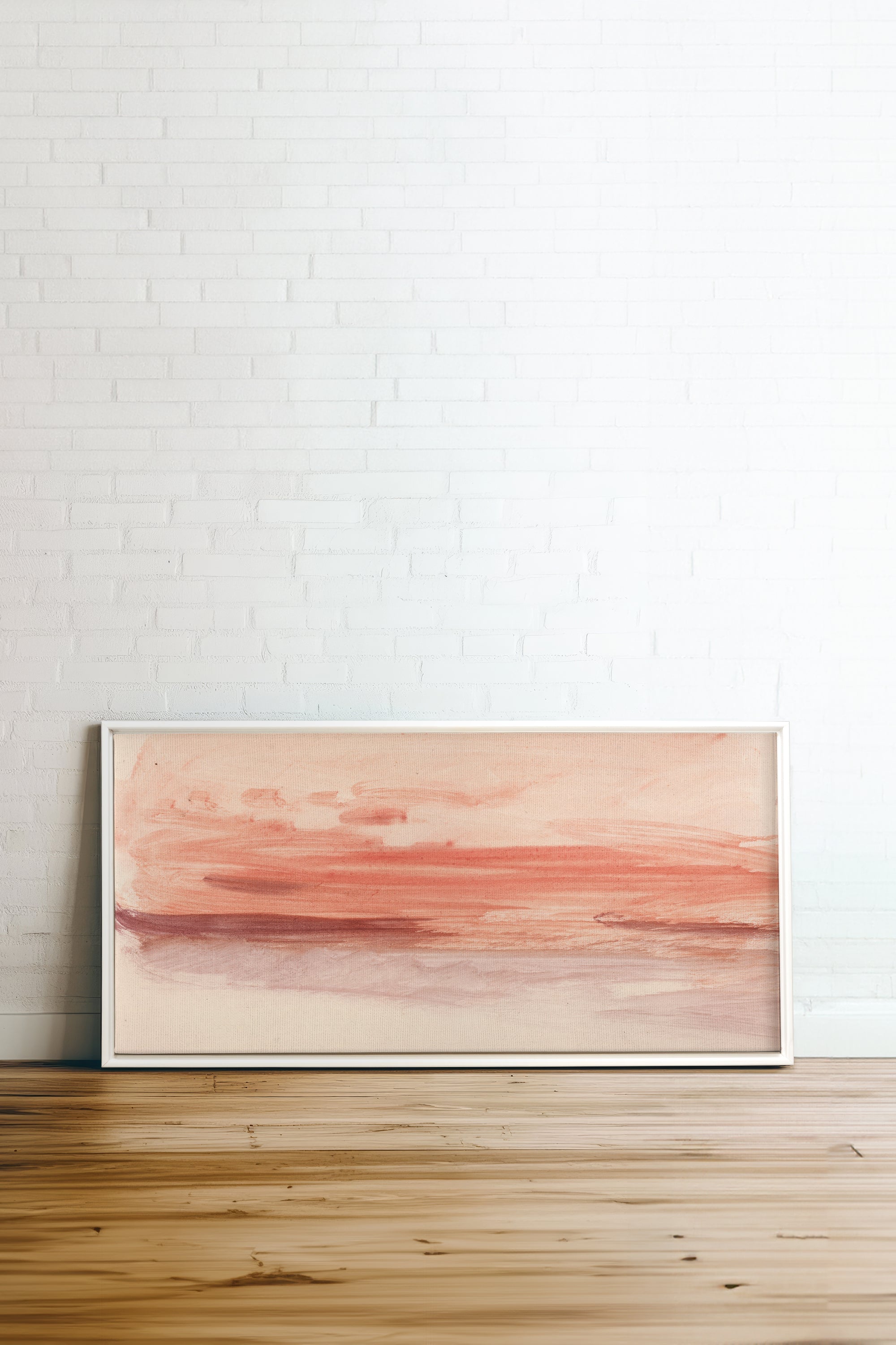 SABLE ROSÉ, Artwork on stretched canvas, framed in white