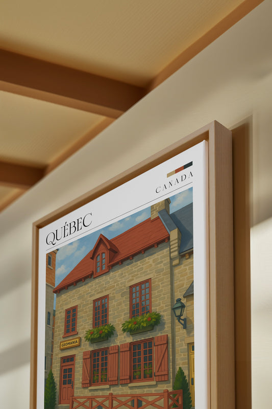 QUÉBEC II, Oeuvre sur toile étirée