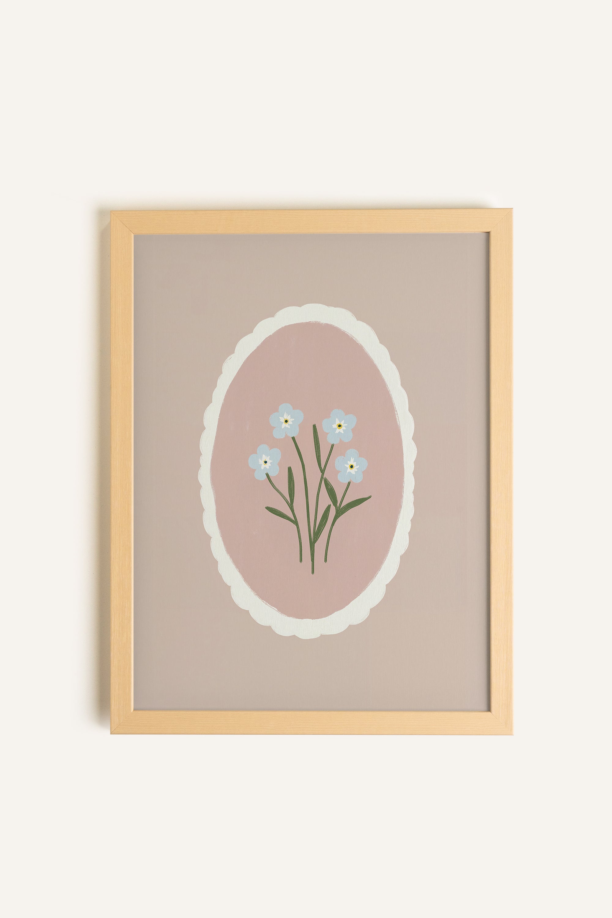 Fleurs Tendres, Toile rigide encadrée