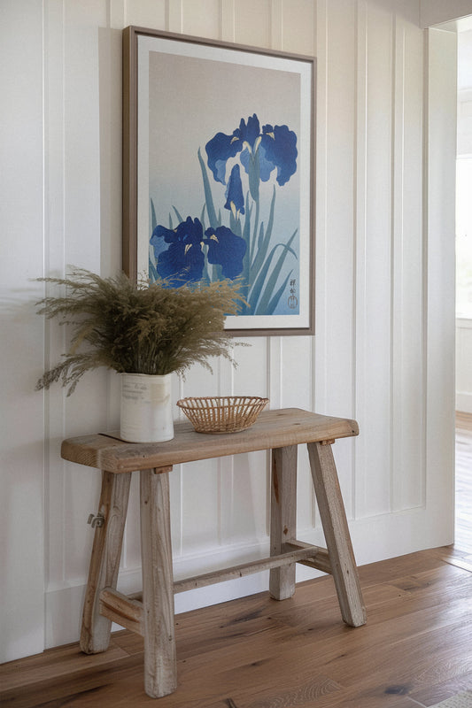 IRIS FLOWERS, Oeuvre sur toile étirée