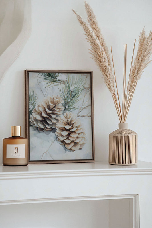 ÉCLATS DE GIVRE, Oeuvre sur toile étirée