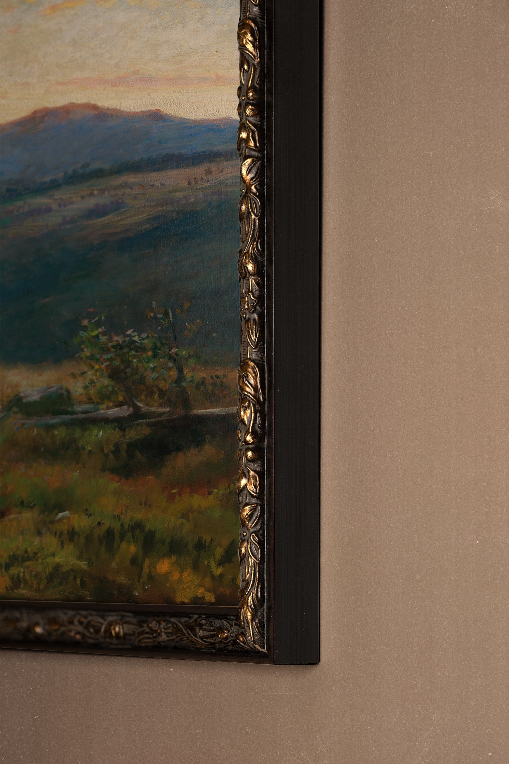 ÂME DE LA FORÊT, Oeuvre sur toile rigide, encadré Vintage Bronze