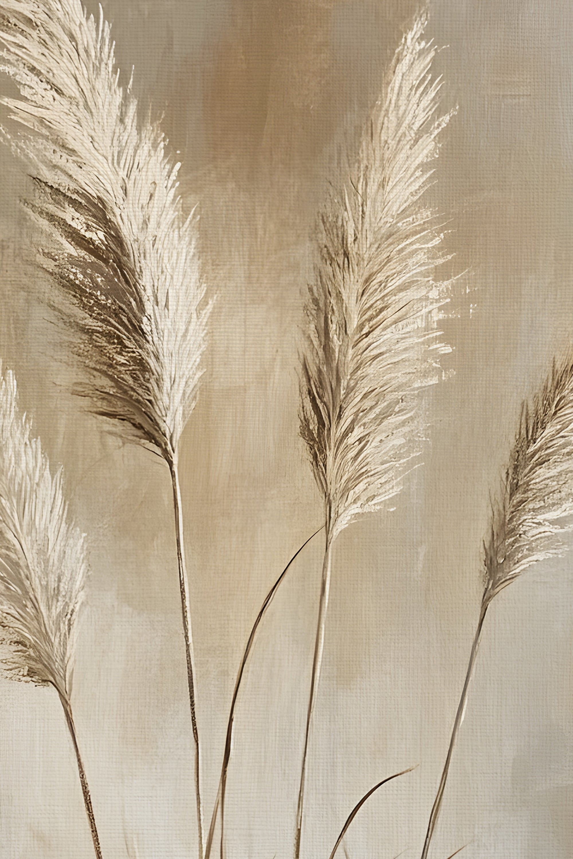 NUANCES DE LIN, Artwork on rigid canvas, framed in Vintage Bronze