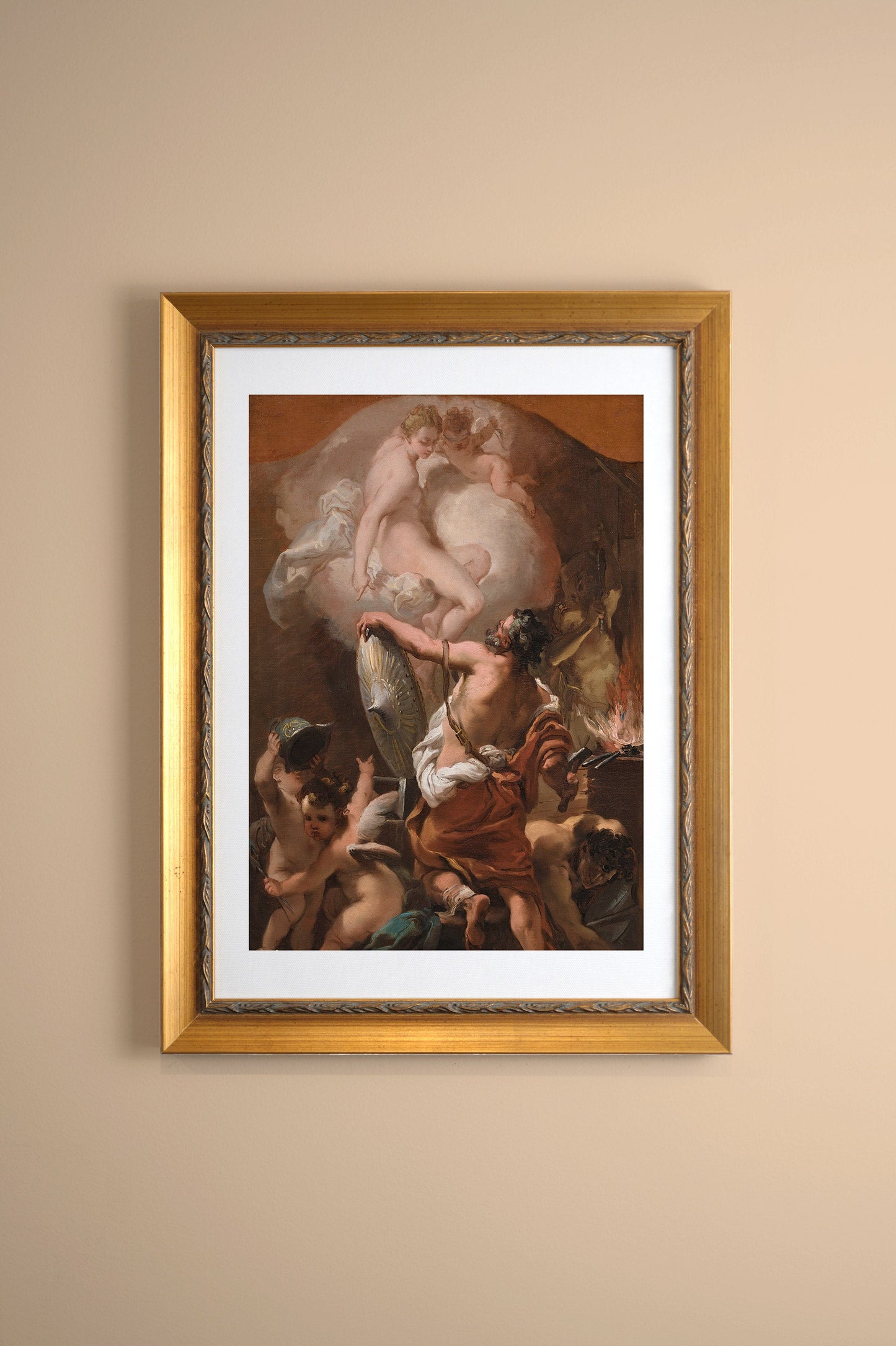 L'ÉVEIL DES ANGES, VINTAGE GOLD FRAME