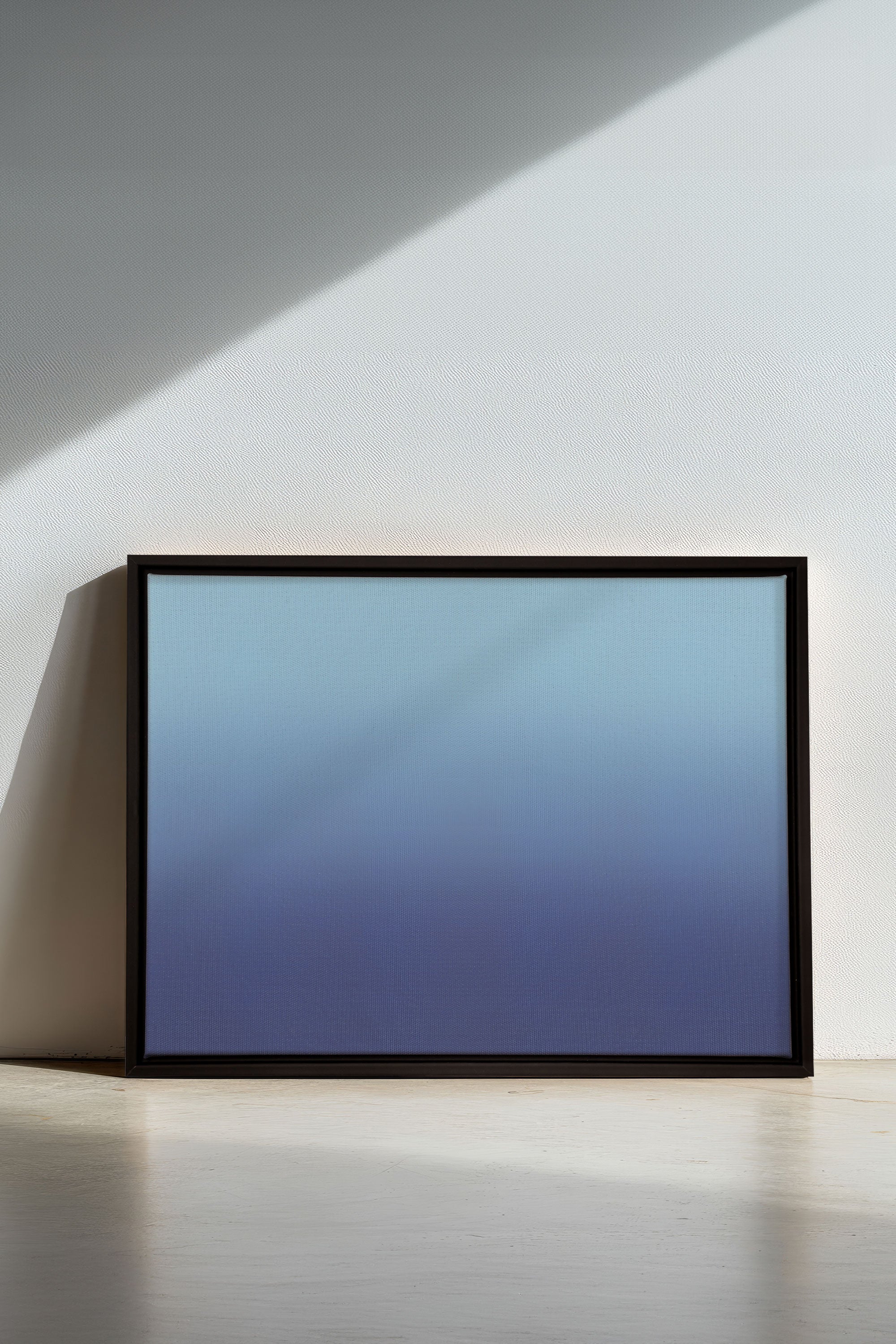 OLEKA CANVAS - REFLET NOCTURNE, Oeuvre sur toile étirée, encadré Noir