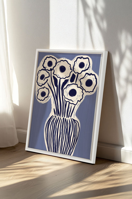 FLEURS D'ENCRE, Oeuvre sur toile étirée