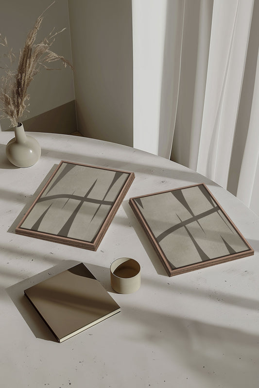 INTERTWINE DUO, (2 Oeuvres sur toile étirée)