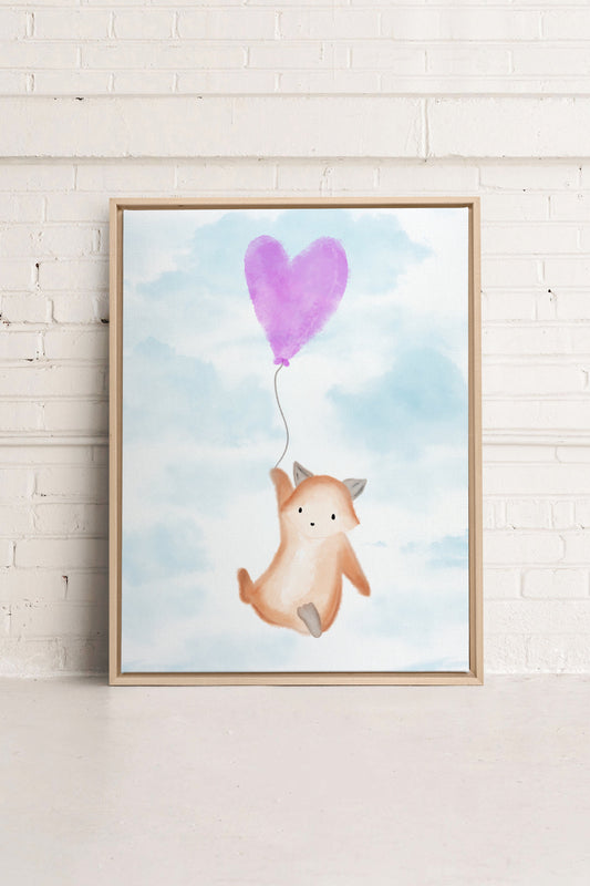 RENARD, Oeuvre sur toile étirée