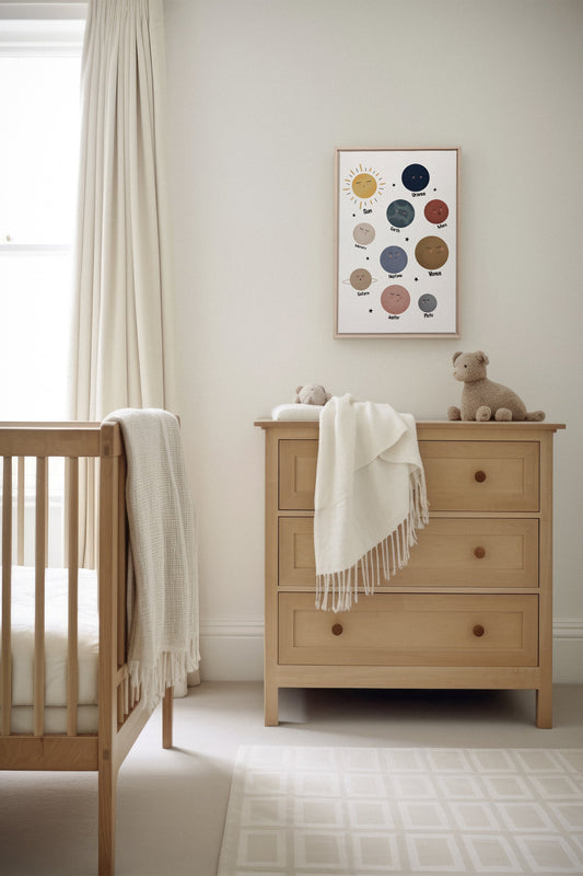 PLANÈTES, Oeuvre sur toile étirée