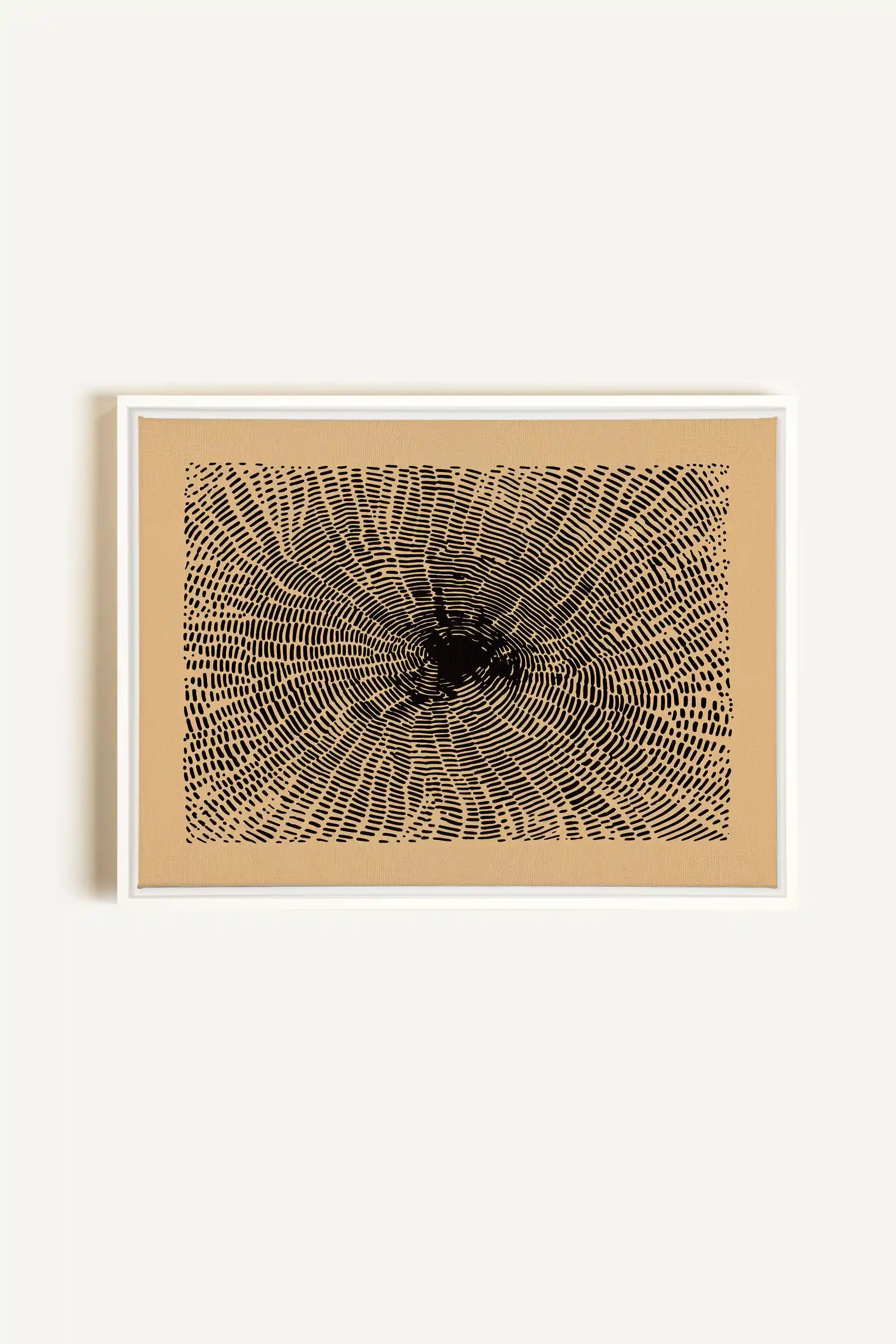 ANCIENT ROOTS, Oeuvre sur toile étirée, encadré Blanc