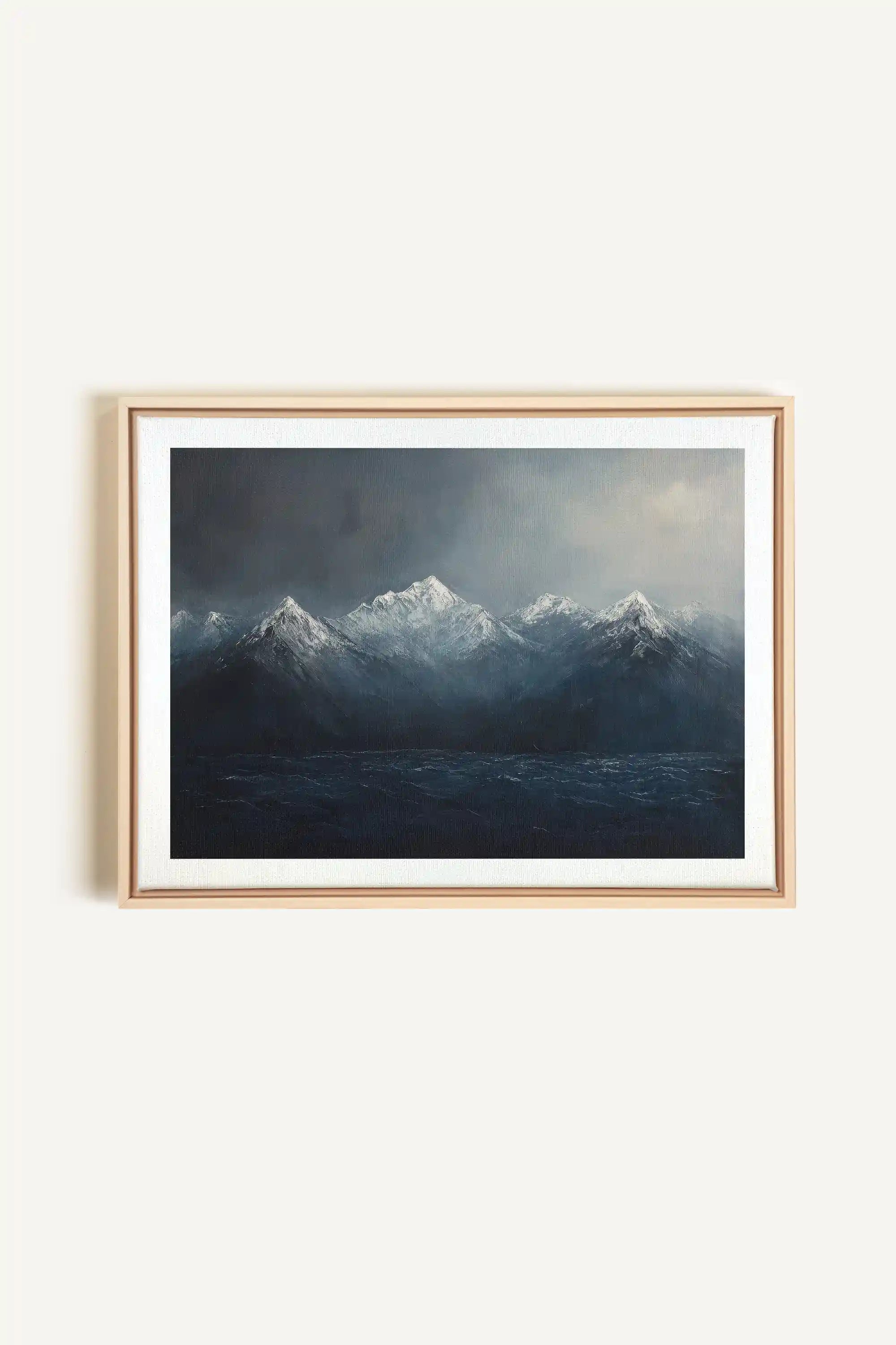BEYOND THE RIDGE, Oeuvre sur toile étirée, encadré Naturel Clair