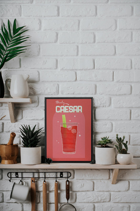 BLOODY CAESAR, Oeuvre sur toile étirée