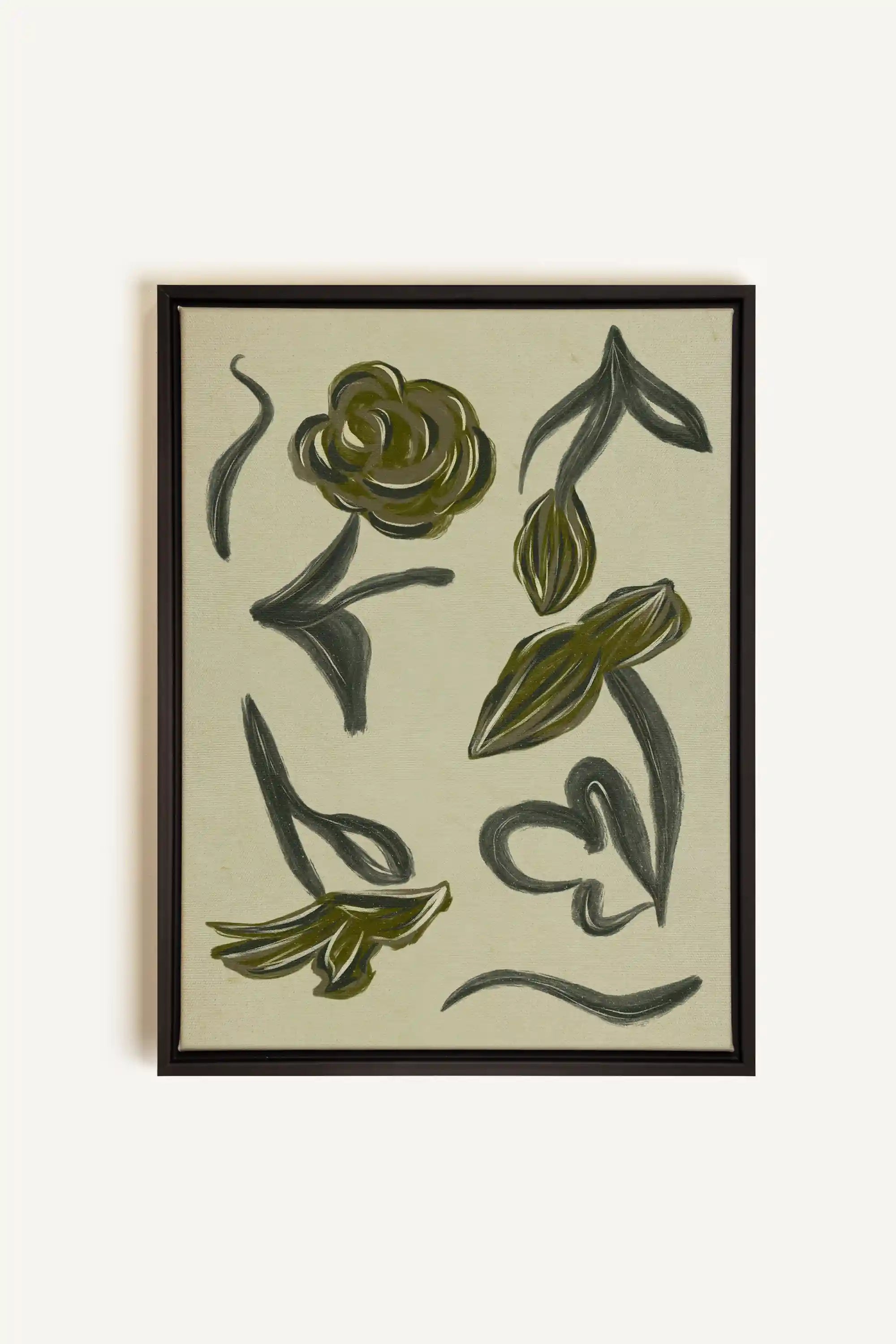 BOTANIC RELIC, Oeuvre sur toile étirée, encadré Noir