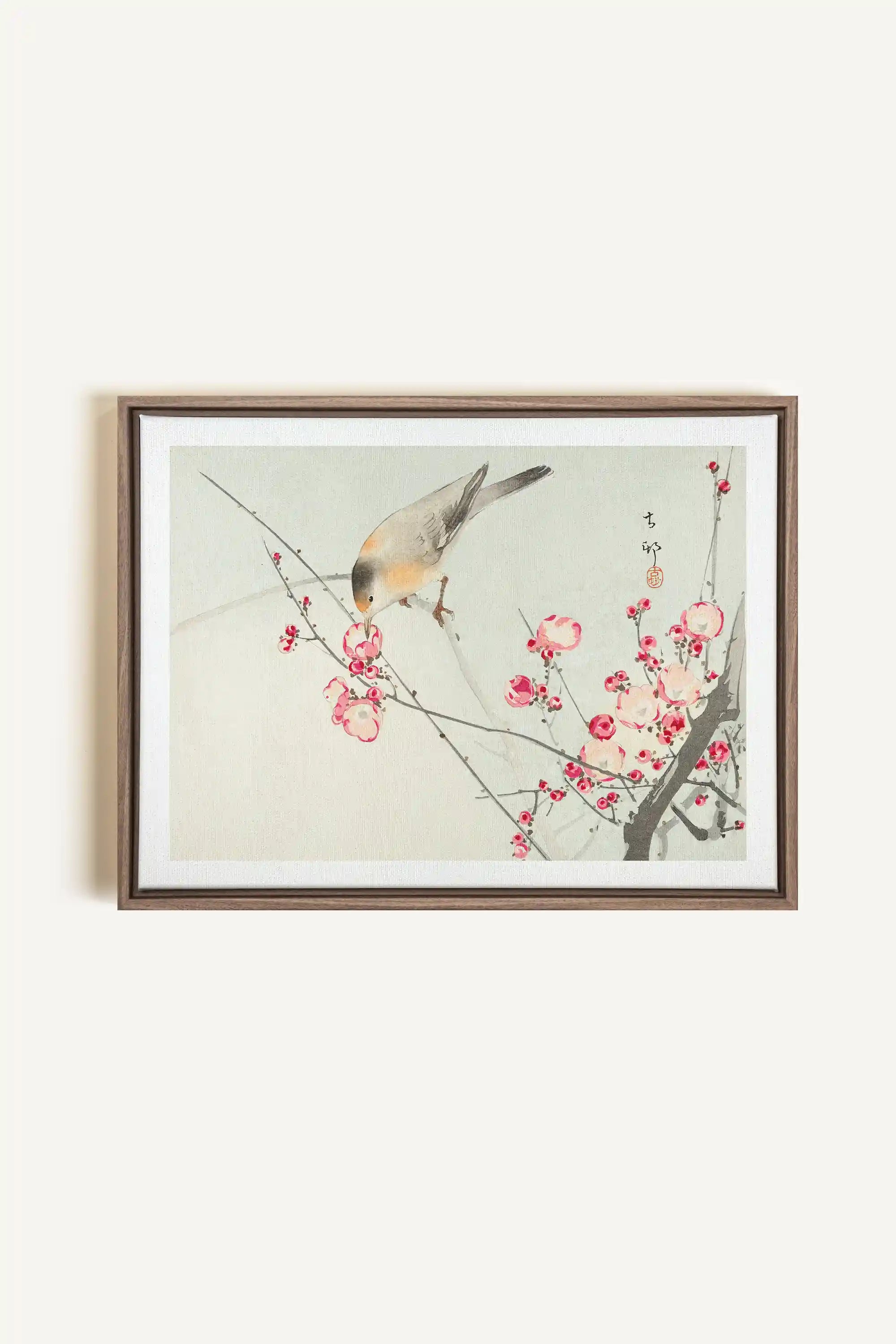 SONGBIRD, Oeuvre sur toile étirée, encadré Brun Chêne
