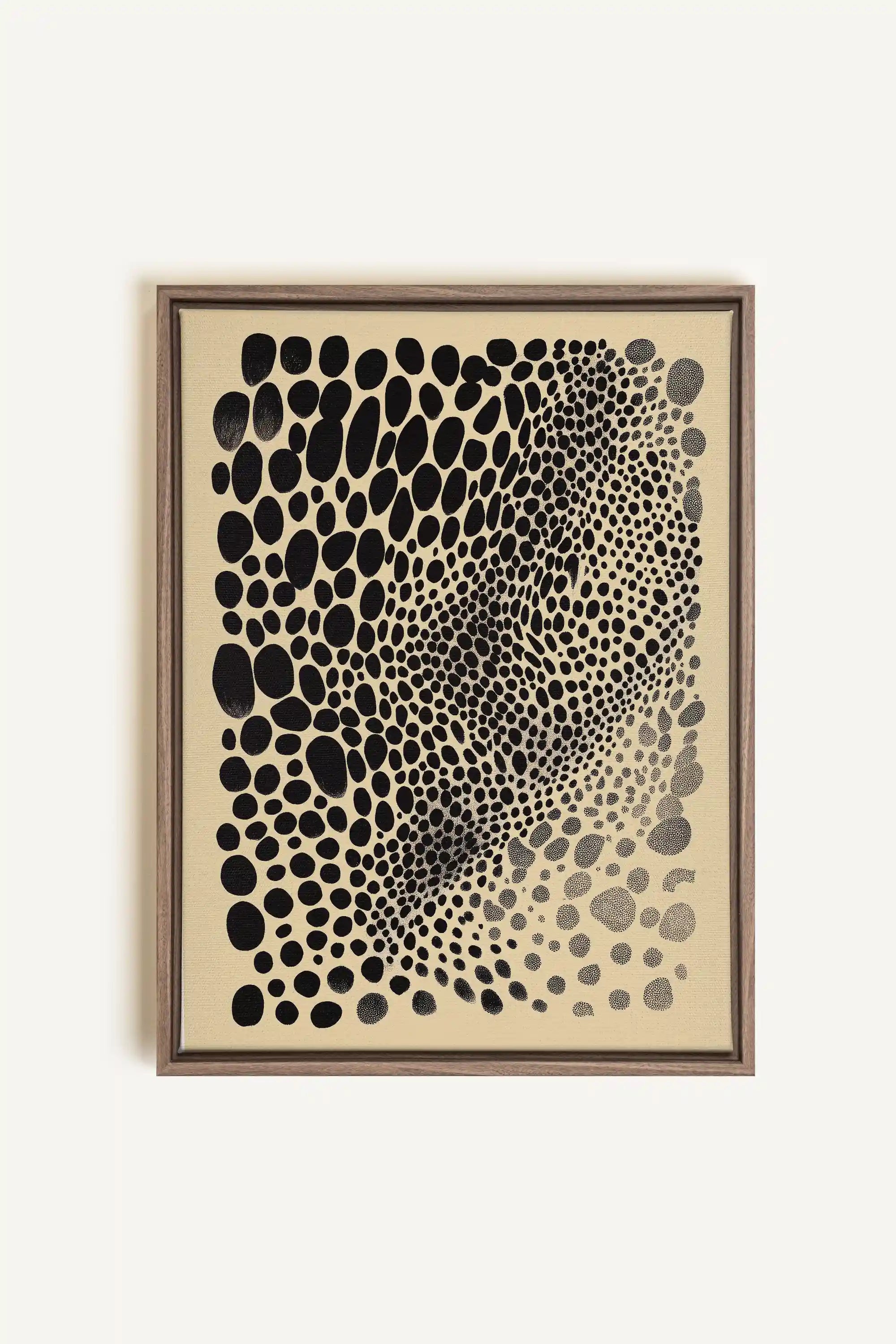DARK BURST, Oeuvre sur toile étirée, encadré Brun Chêne