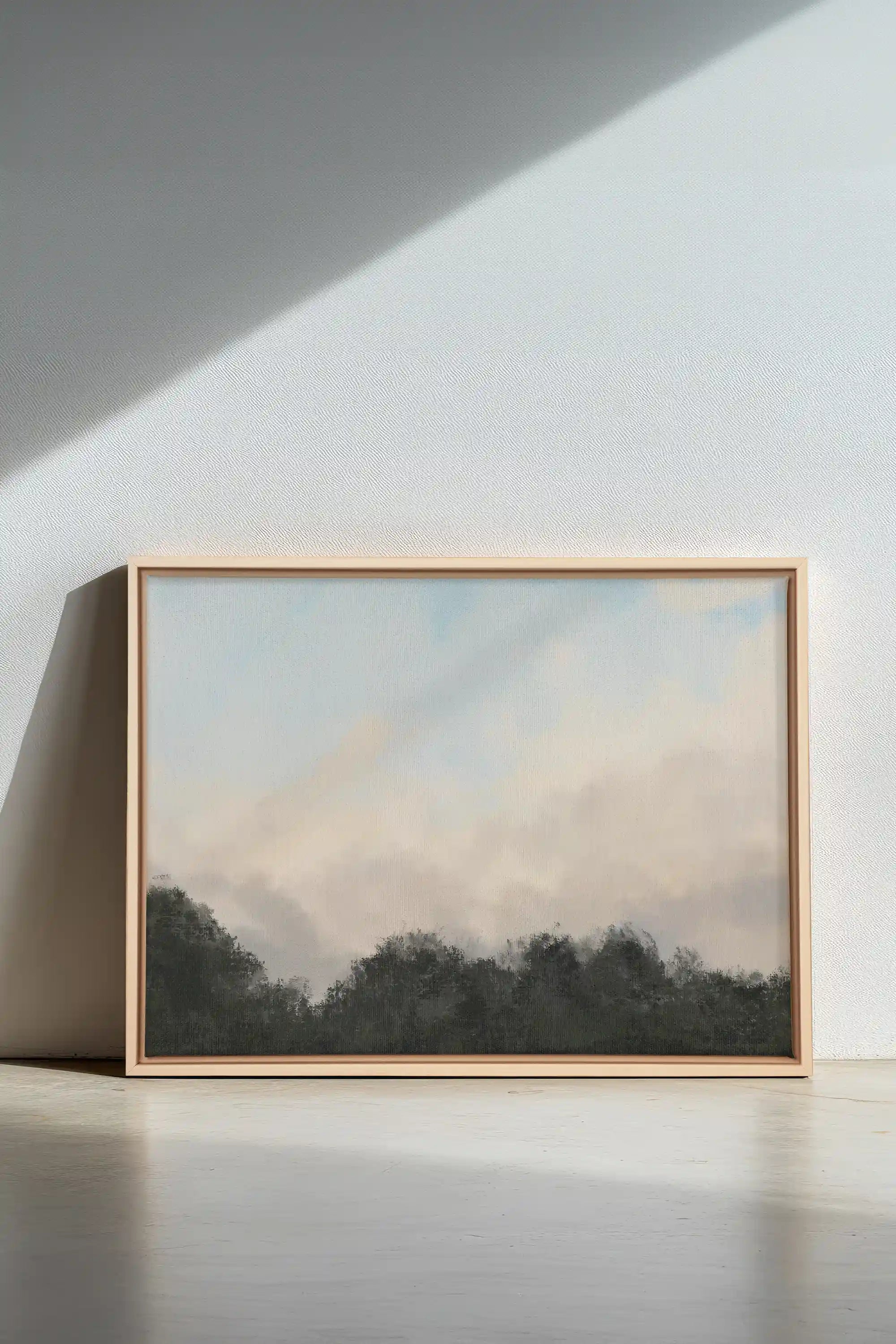 DAWNS, Oeuvre sur toile étirée, encadré Naturel Clair