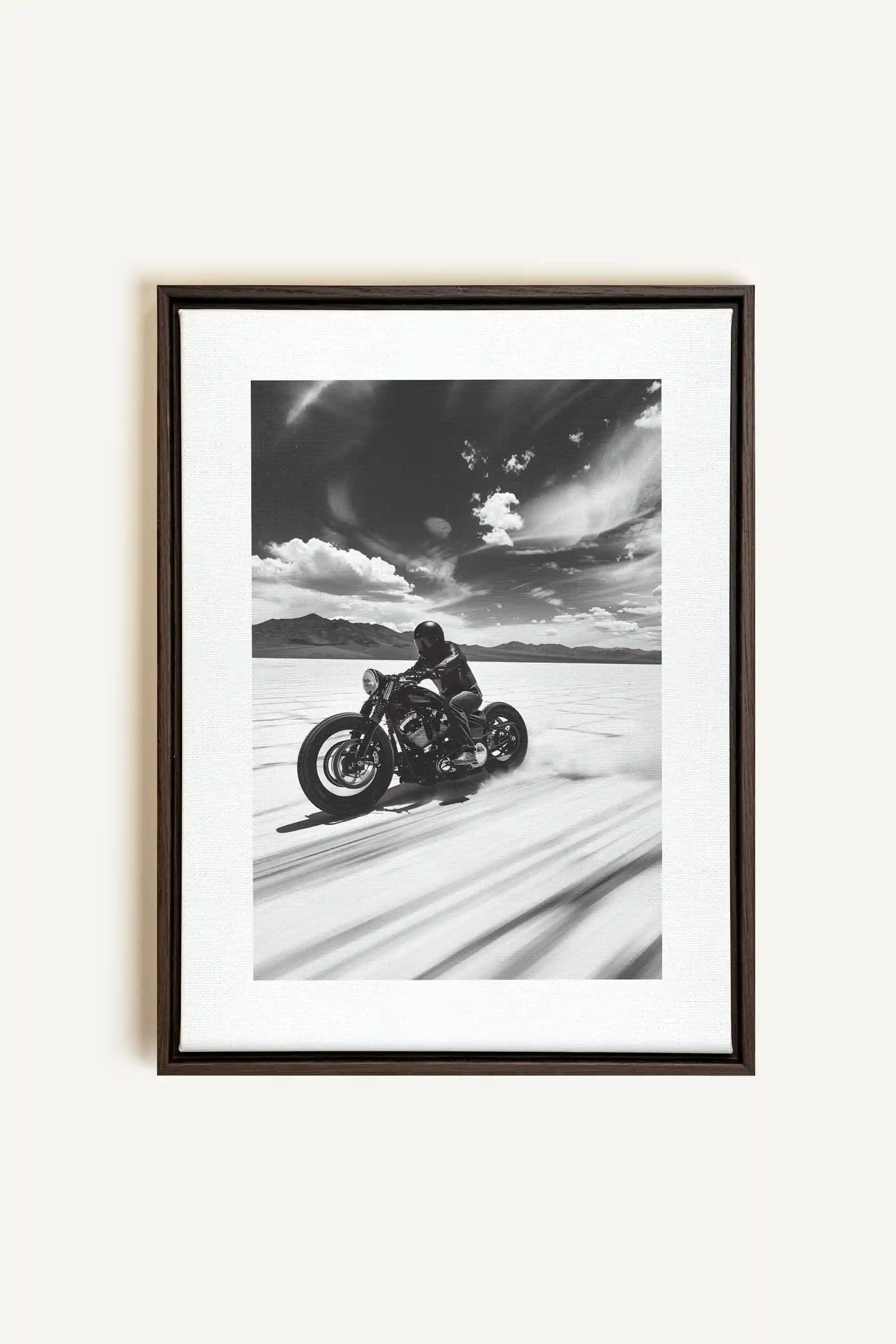 DUNE DANCER, Artwork on stretched canvas, framed in Walnut Brown