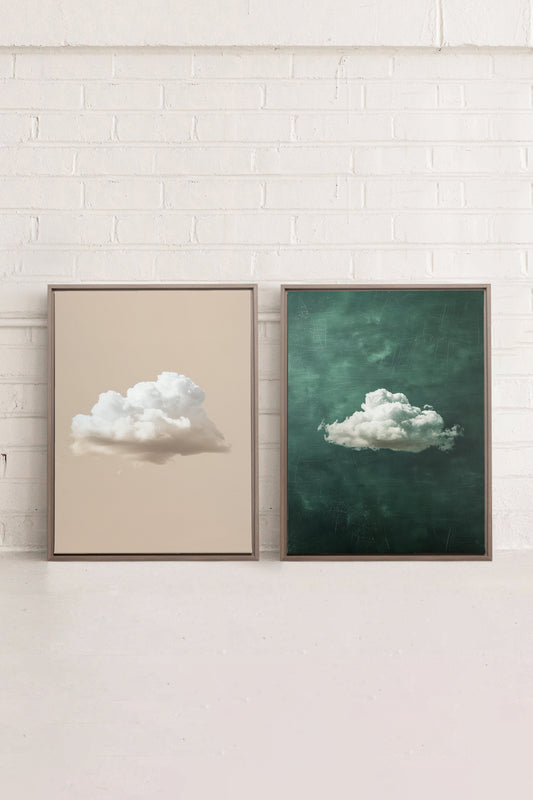 CLOUD SET (2 Oeuvres sur toile étirée)