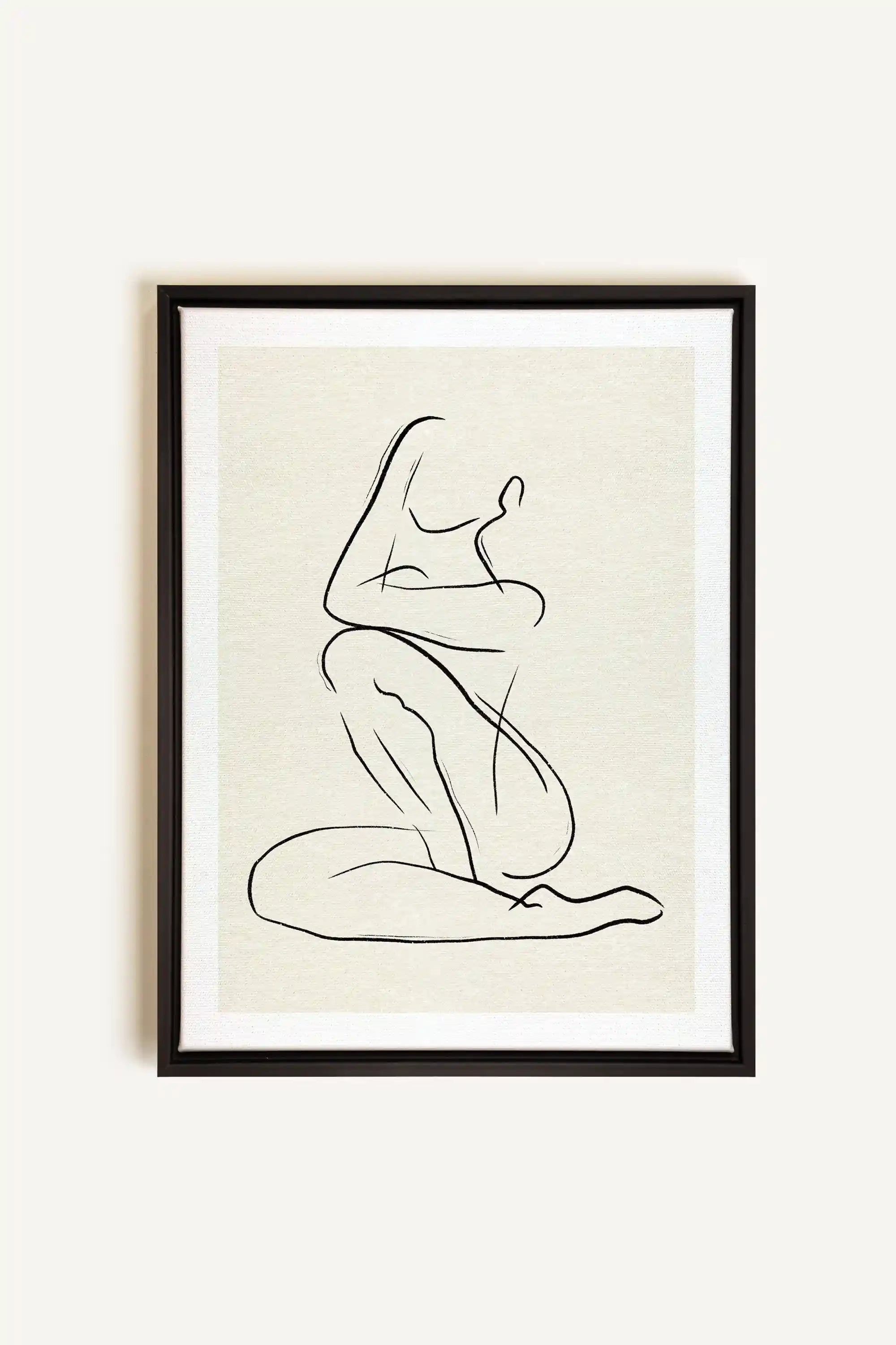 GESTURE OF PEACE, Artwork on stretched canvas, framed in black