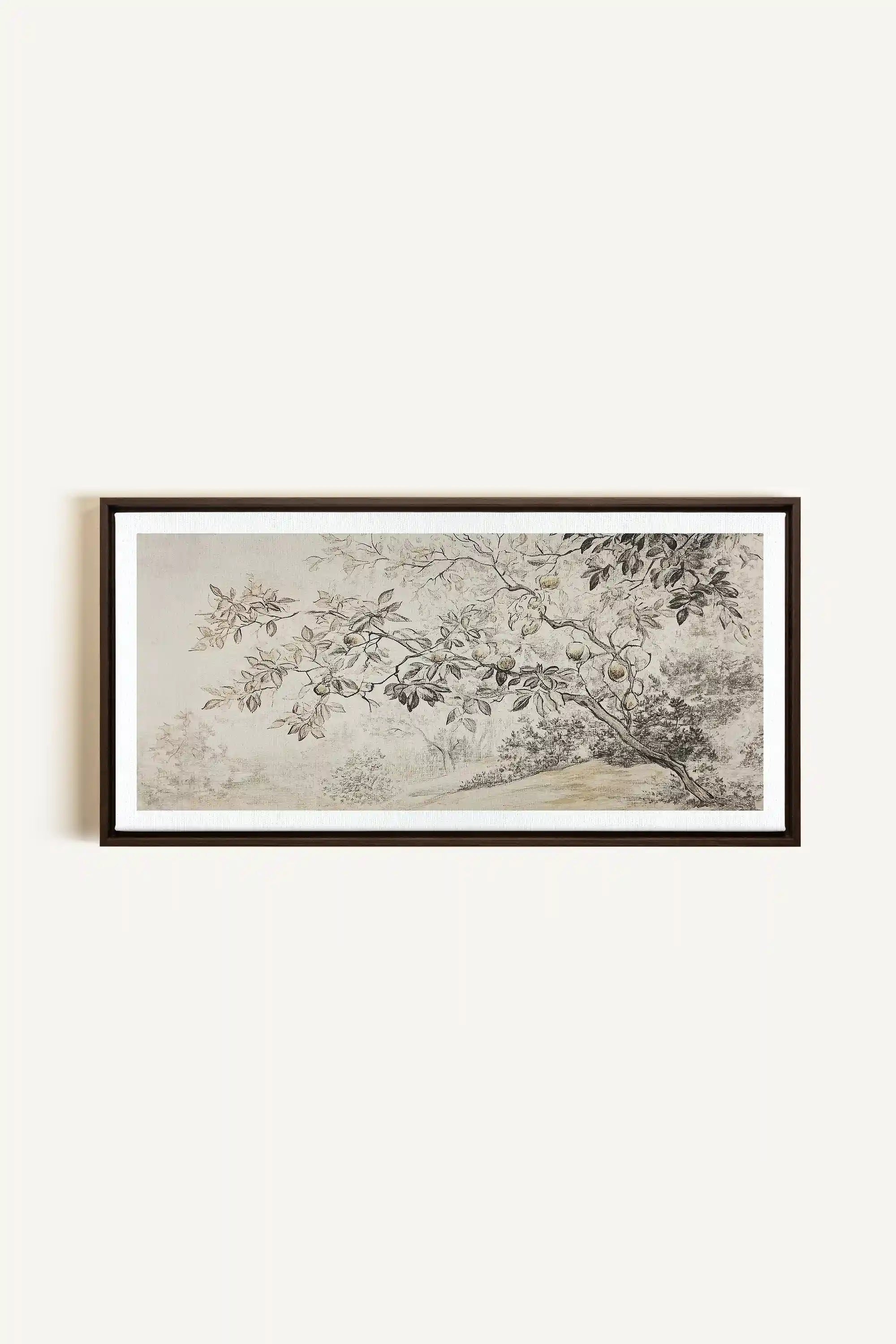 GOLDEN HARVEST, Artwork on stretched canvas, framed in Walnut Brown
