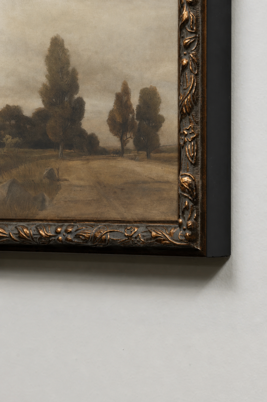 Pasture, Oeuvre sur toile rigide, encadré Vintage Bronze
