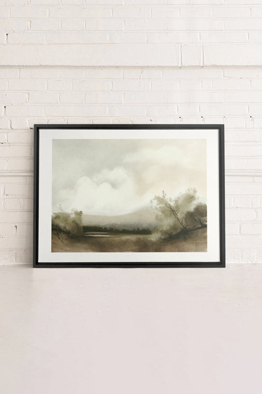 Misty morning, Oeuvre sur toile étiré