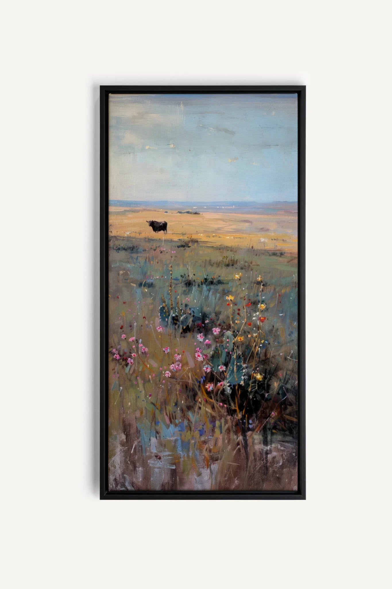 PRAIRIE DAYDREAM, Oeuvre sur toile étirée, encadré Noir