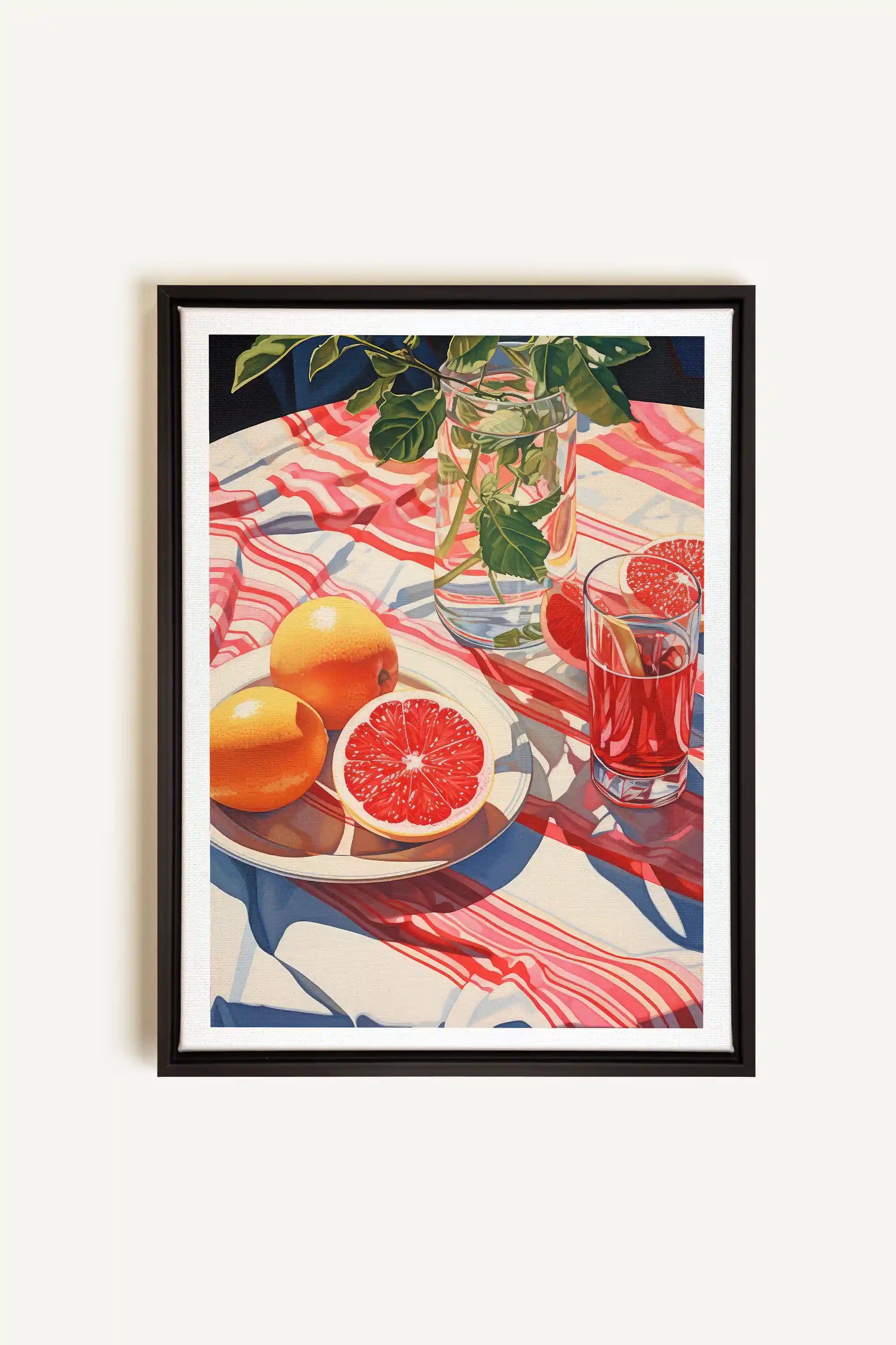 PICNIC HAVEN, Oeuvre sur toile étirée, encadré Noir