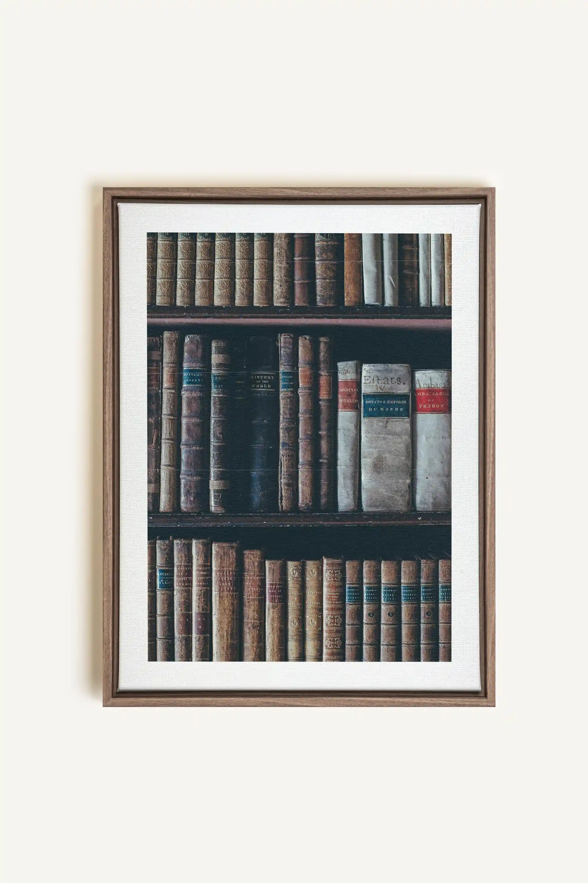 SAVOIR OCCULTE, Oeuvre sur toile étirée, encadré Brun Chêne