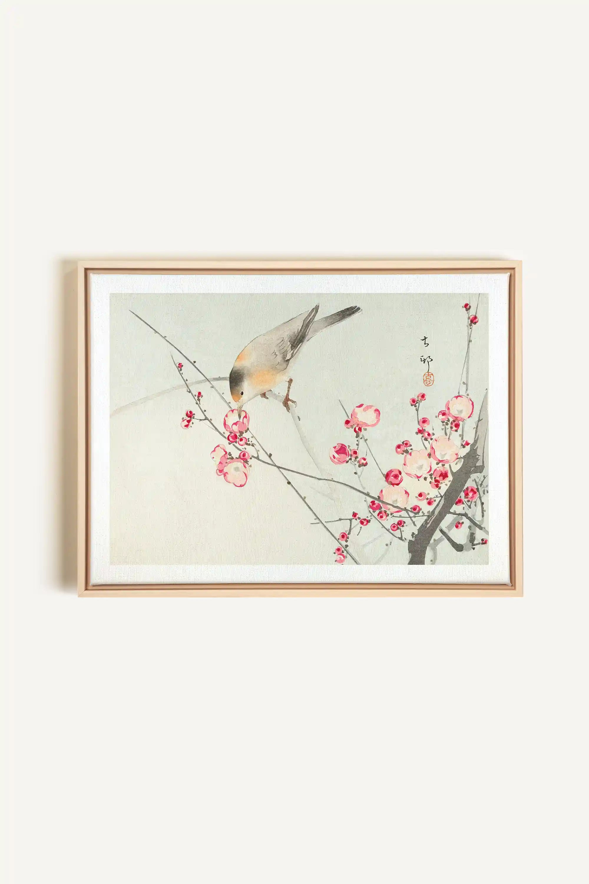 SONGBIRD, Artwork on stretched canvas, framed Natural Light