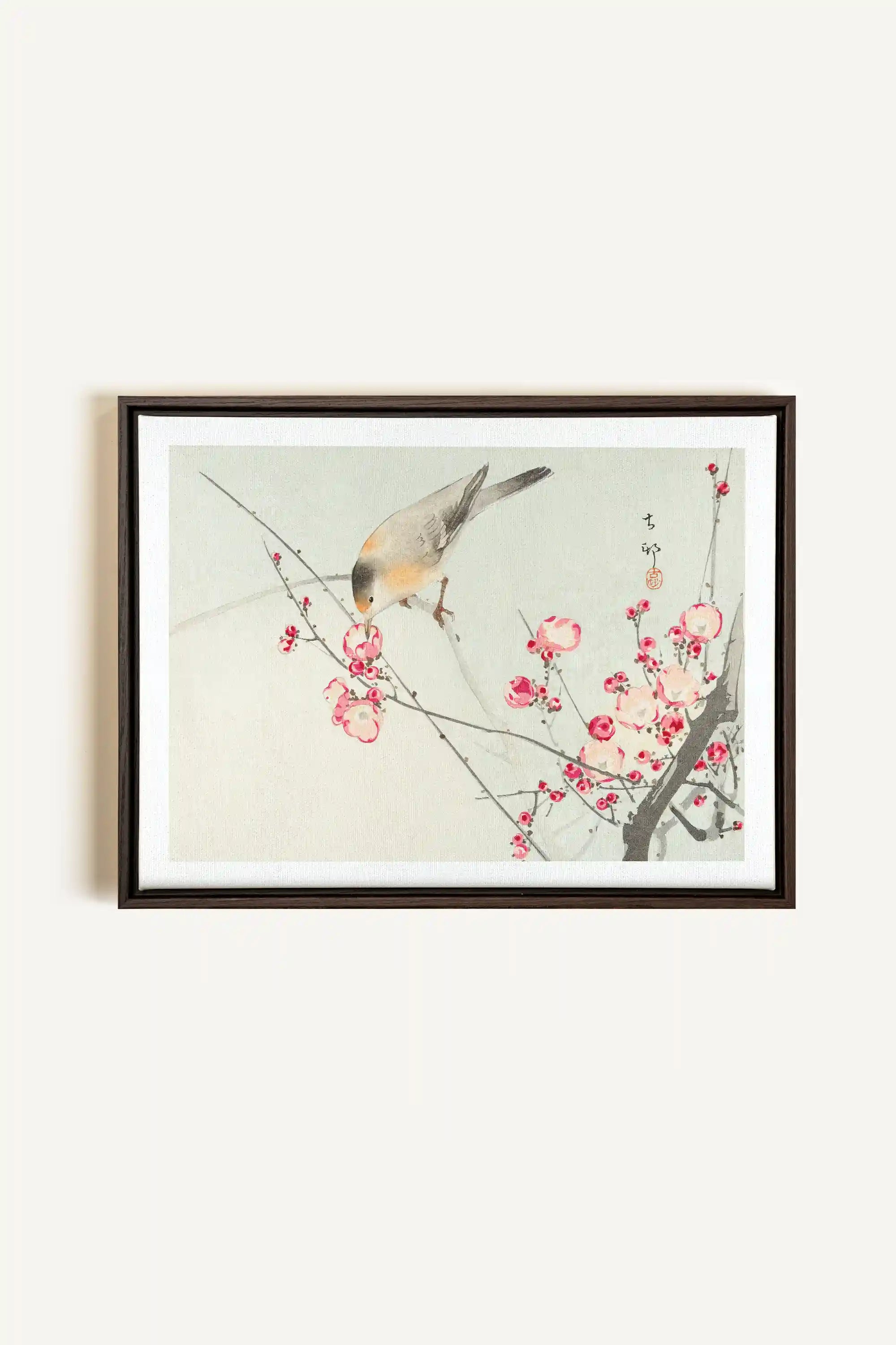 SONGBIRD, Oeuvre sur toile étirée, encadré Brun Noyer