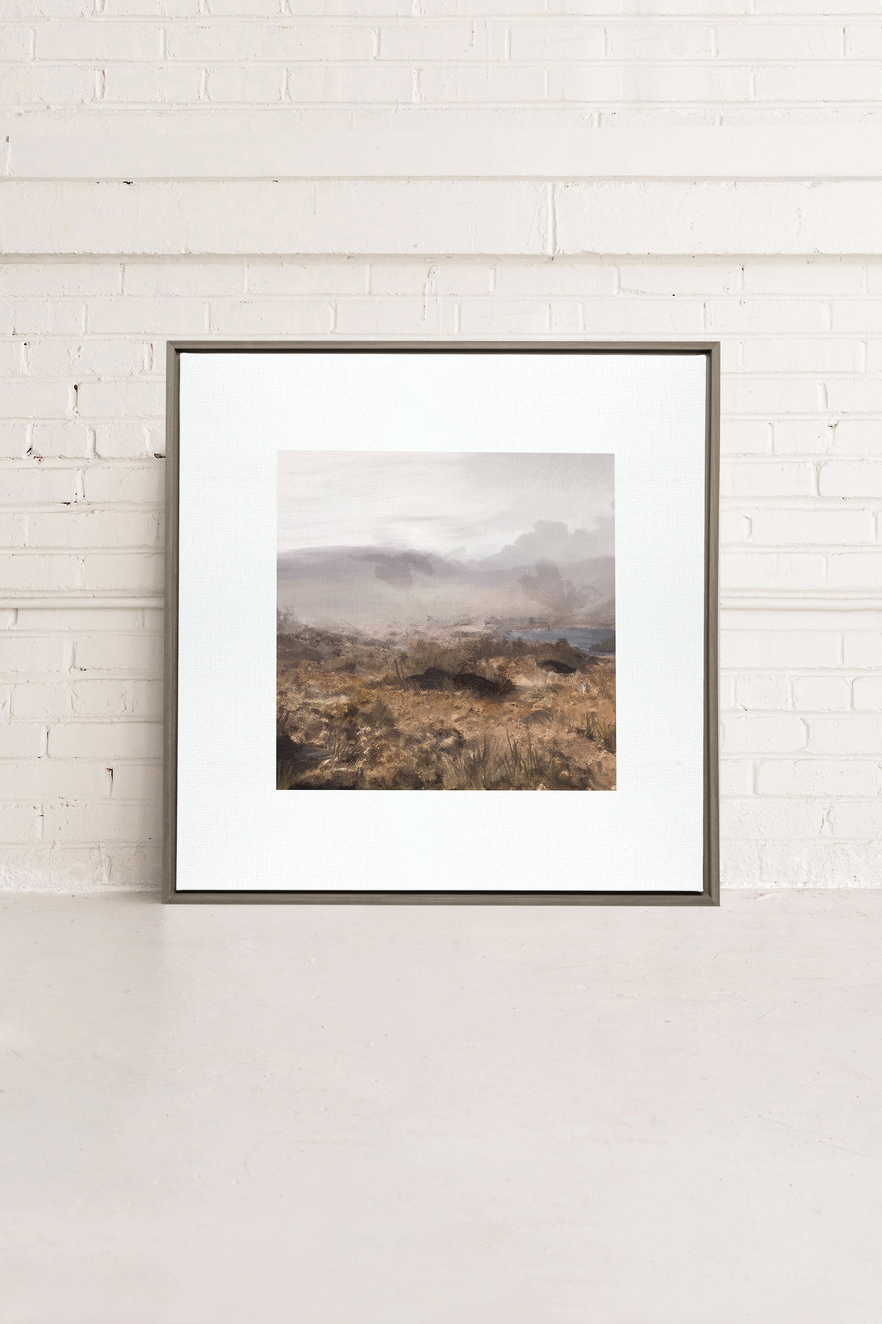 THE EMERALD WILDS, Oeuvre sur toile étirée, encadré Brun Chêne