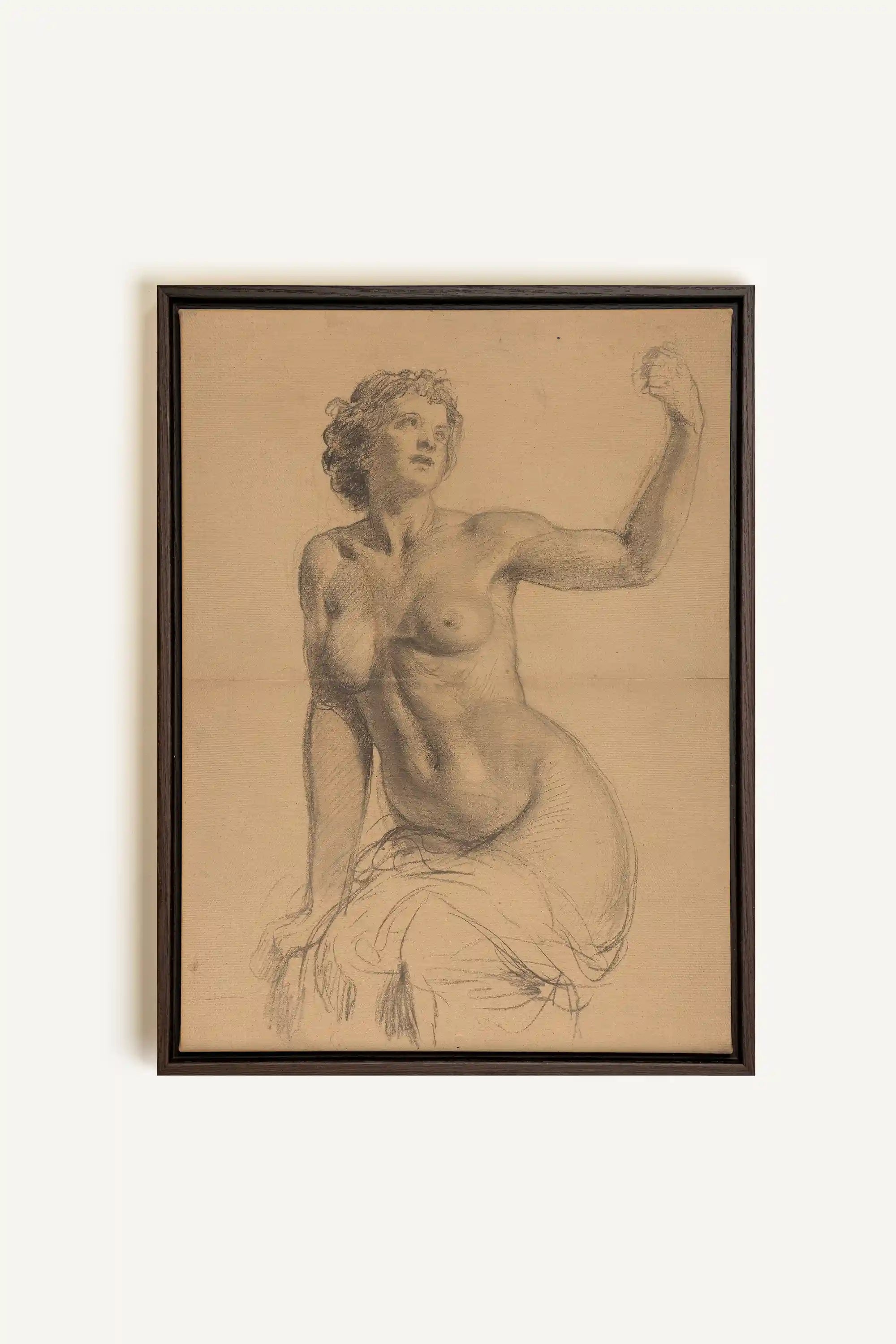 TIMELESS MUSE, Oeuvre sur toile étirée, encadré Brun Noyer