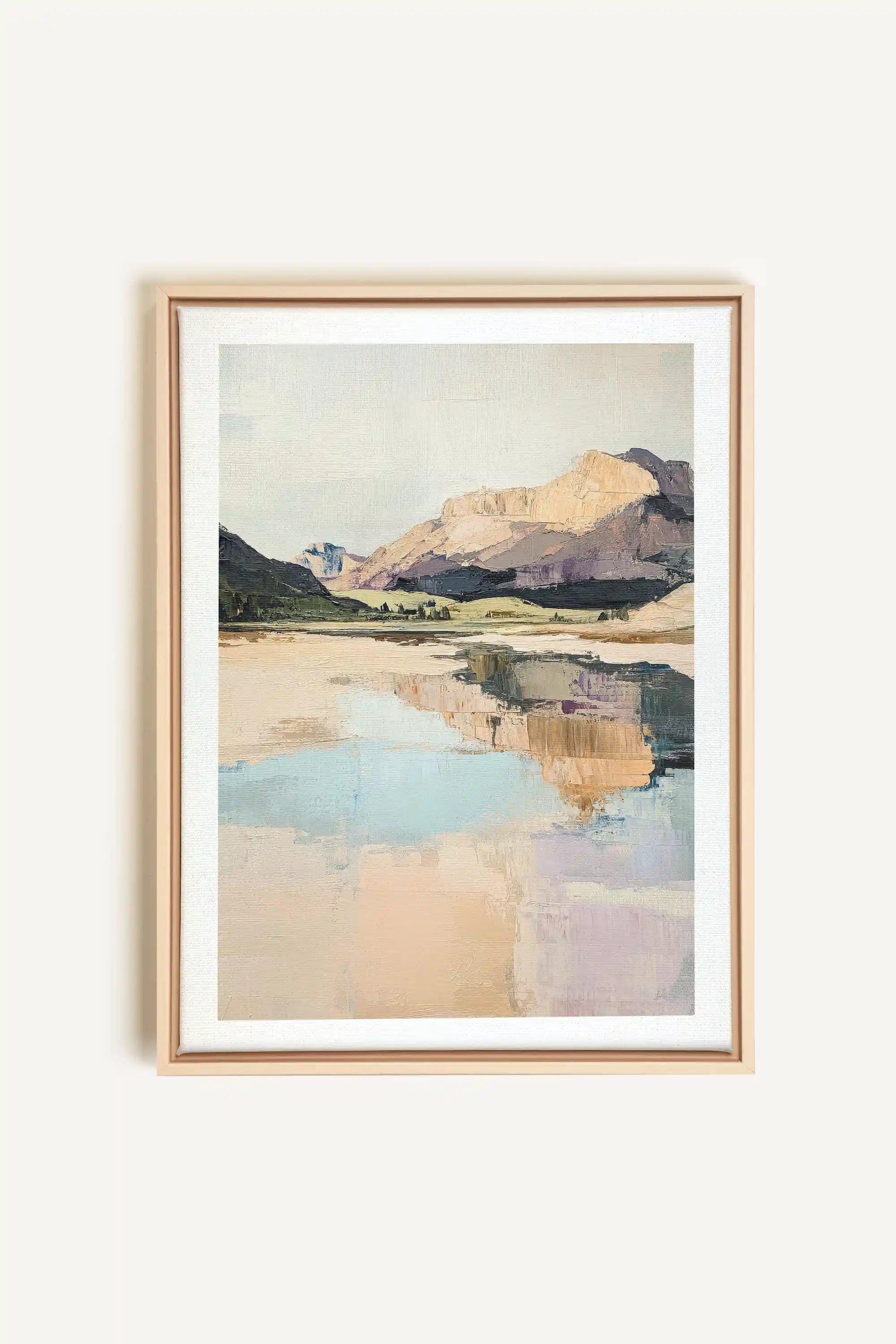 WHISPERS OF THE CANYON, Artwork on stretched canvas, framed Natural Light