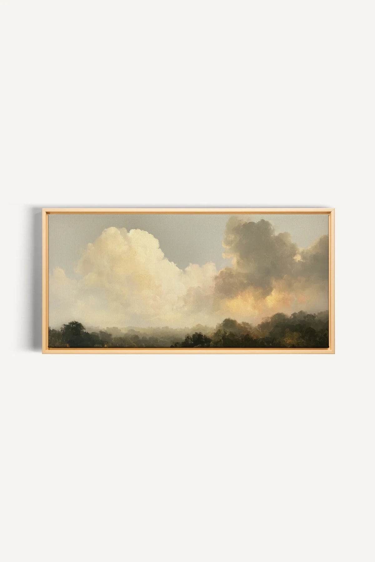 AFTER THE RAIN, Oeuvre sur toile étirée, encadré Naturel Clair
