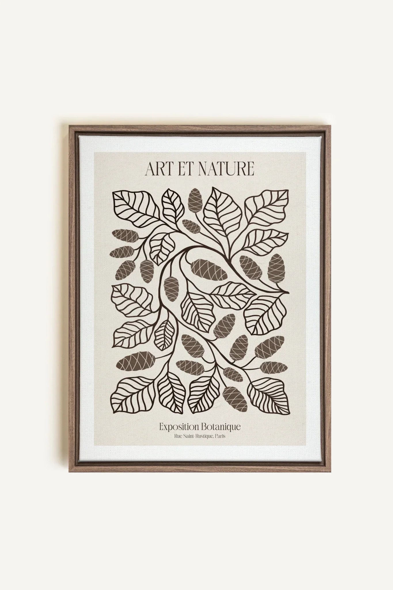 OLEKA CANVAS - ART ET NATURE, Oeuvre sur toile étirée, encadré Brun Chêne