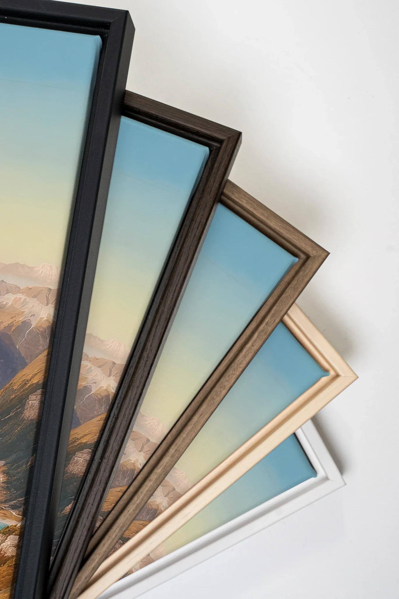 ATLAS GLOW, Oeuvre sur toile étirée, encadré Naturel Clair