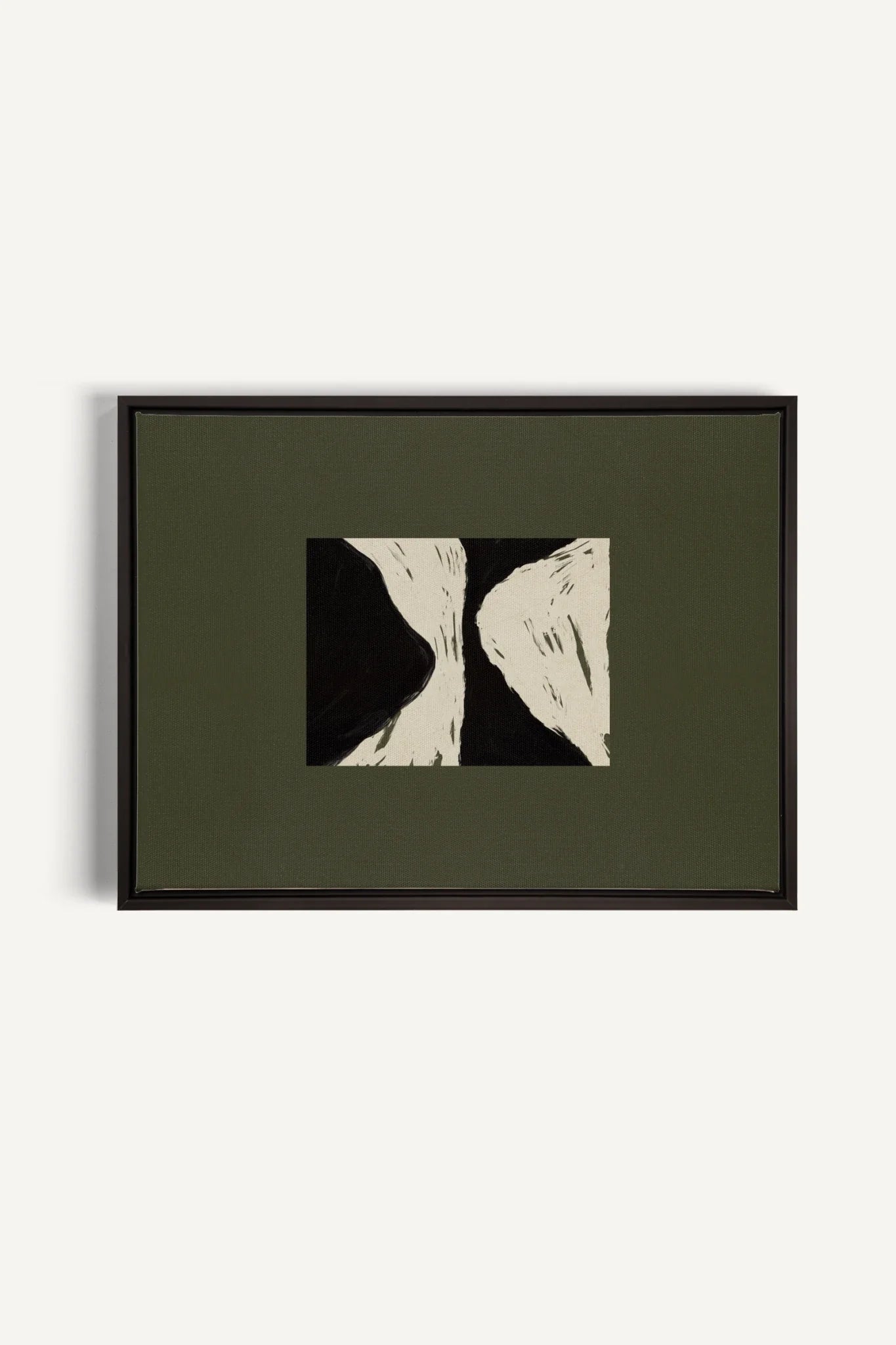 BLACK RIVER, Oeuvre sur toile étirée, encadré Noir