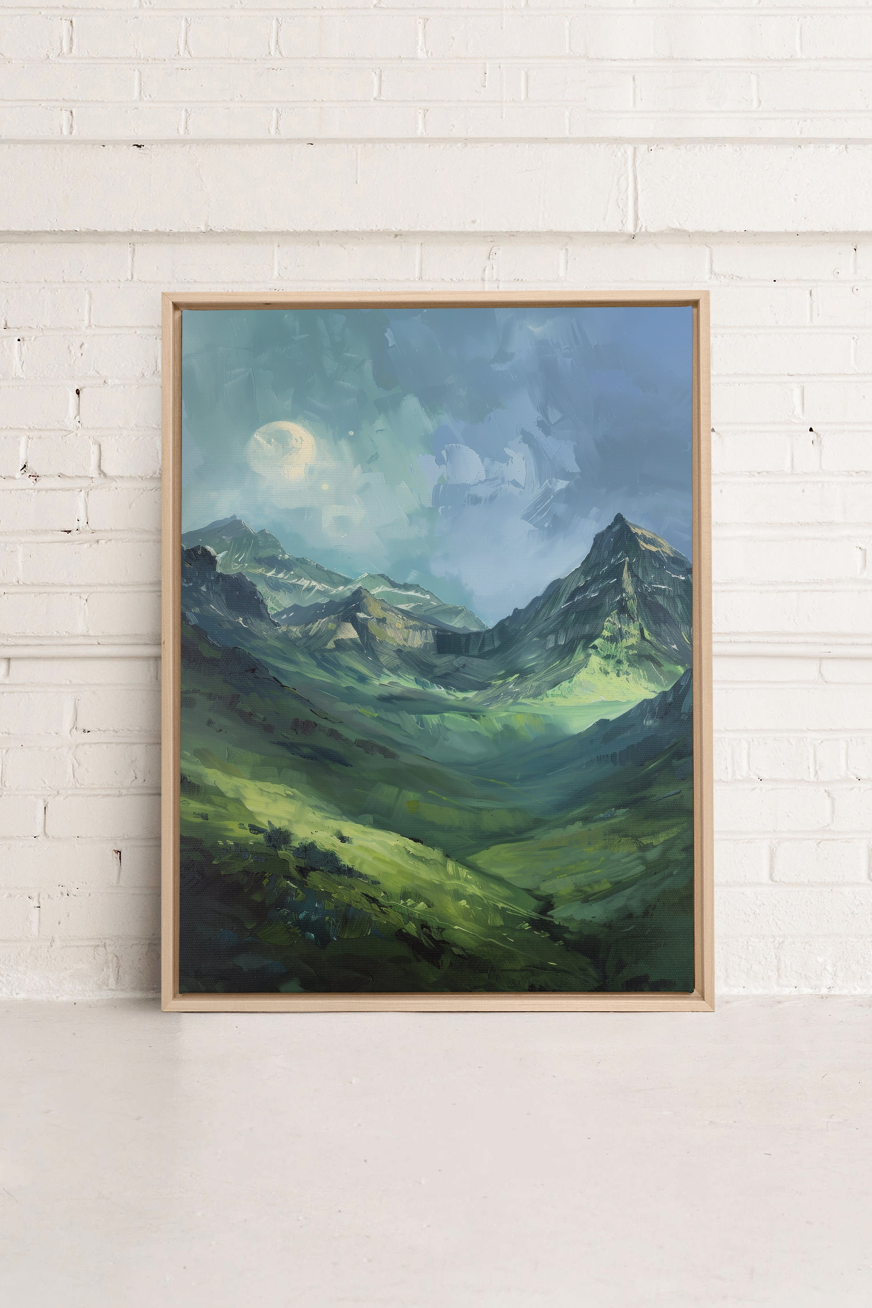VALLÉE DE VÉNUS, Oeuvre sur toile étirée, encadré Naturel Clair