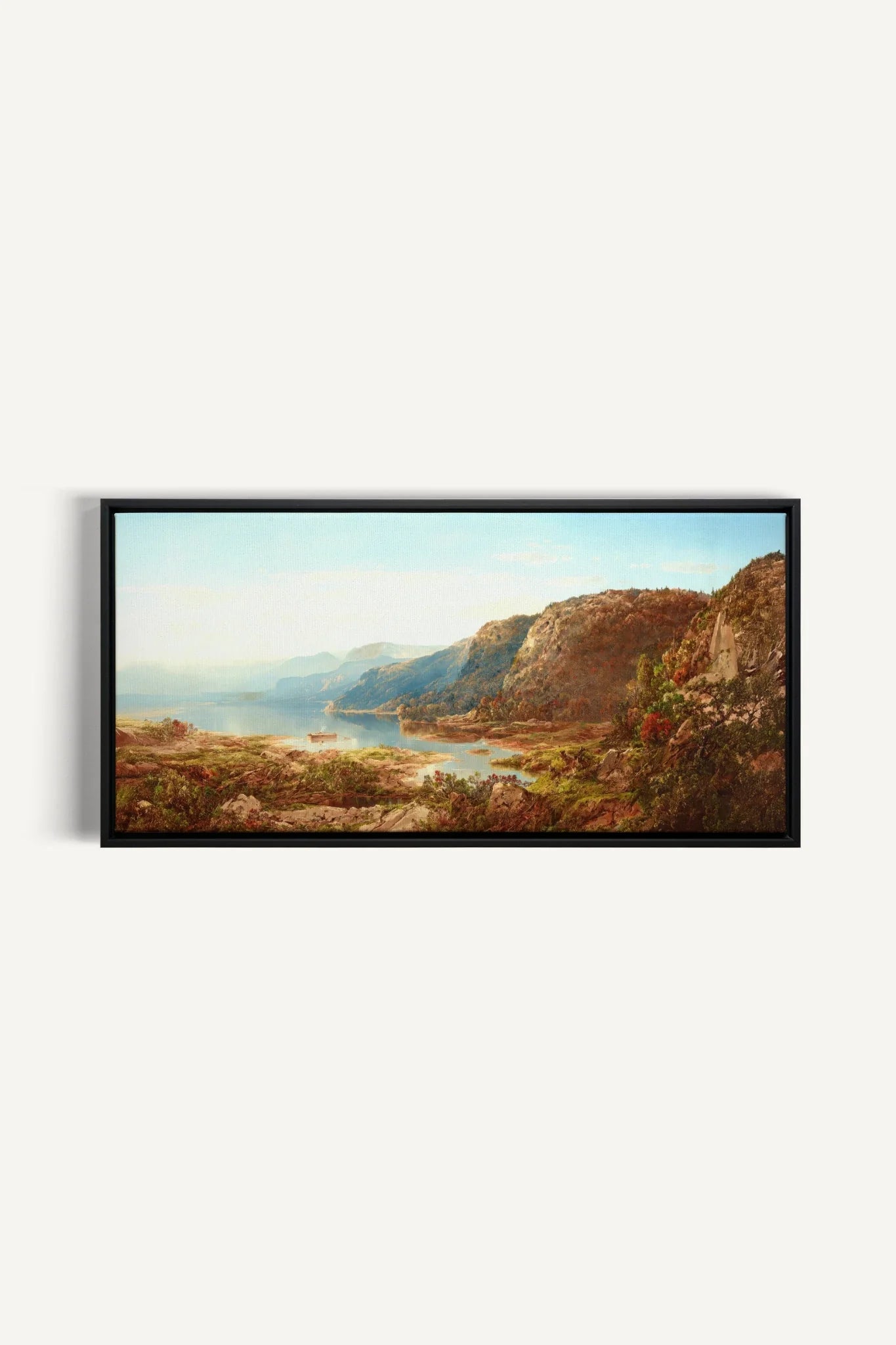 CANYON DE LUMIÈRE, Oeuvre sur toile étirée, encadré Noir