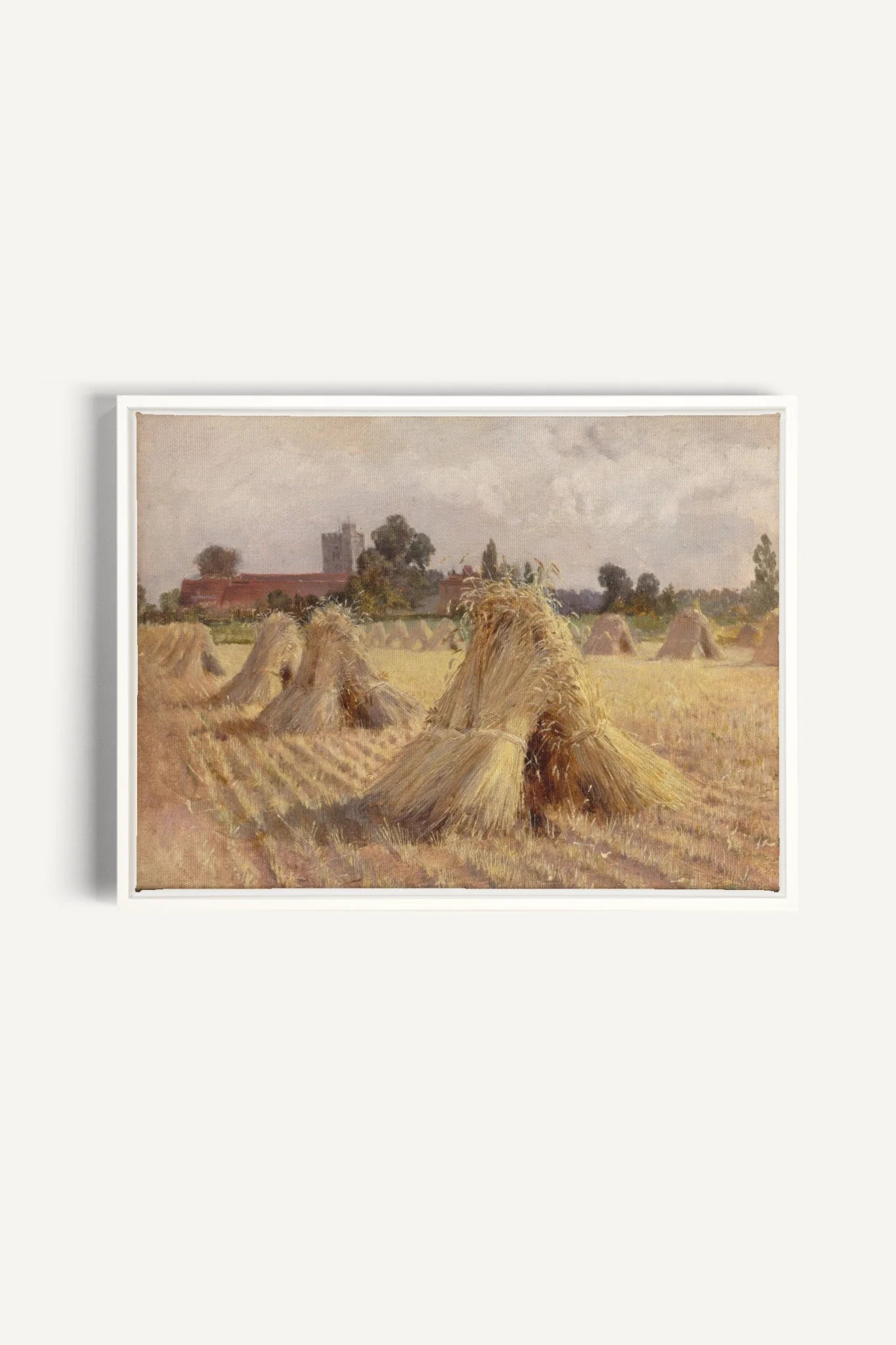 CHAMPS DES SOUVENIRS, Artwork on stretched canvas, framed in white