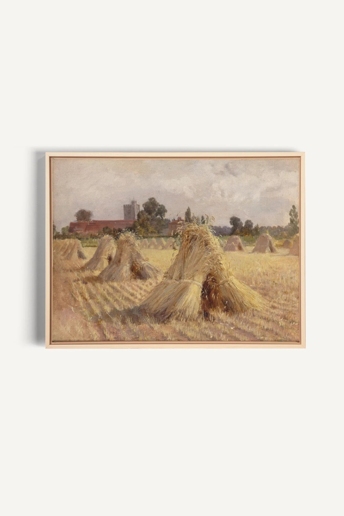 CHAMPS DES SOUVENIRS, Oeuvre sur toile étirée, encadré Naturel Clair