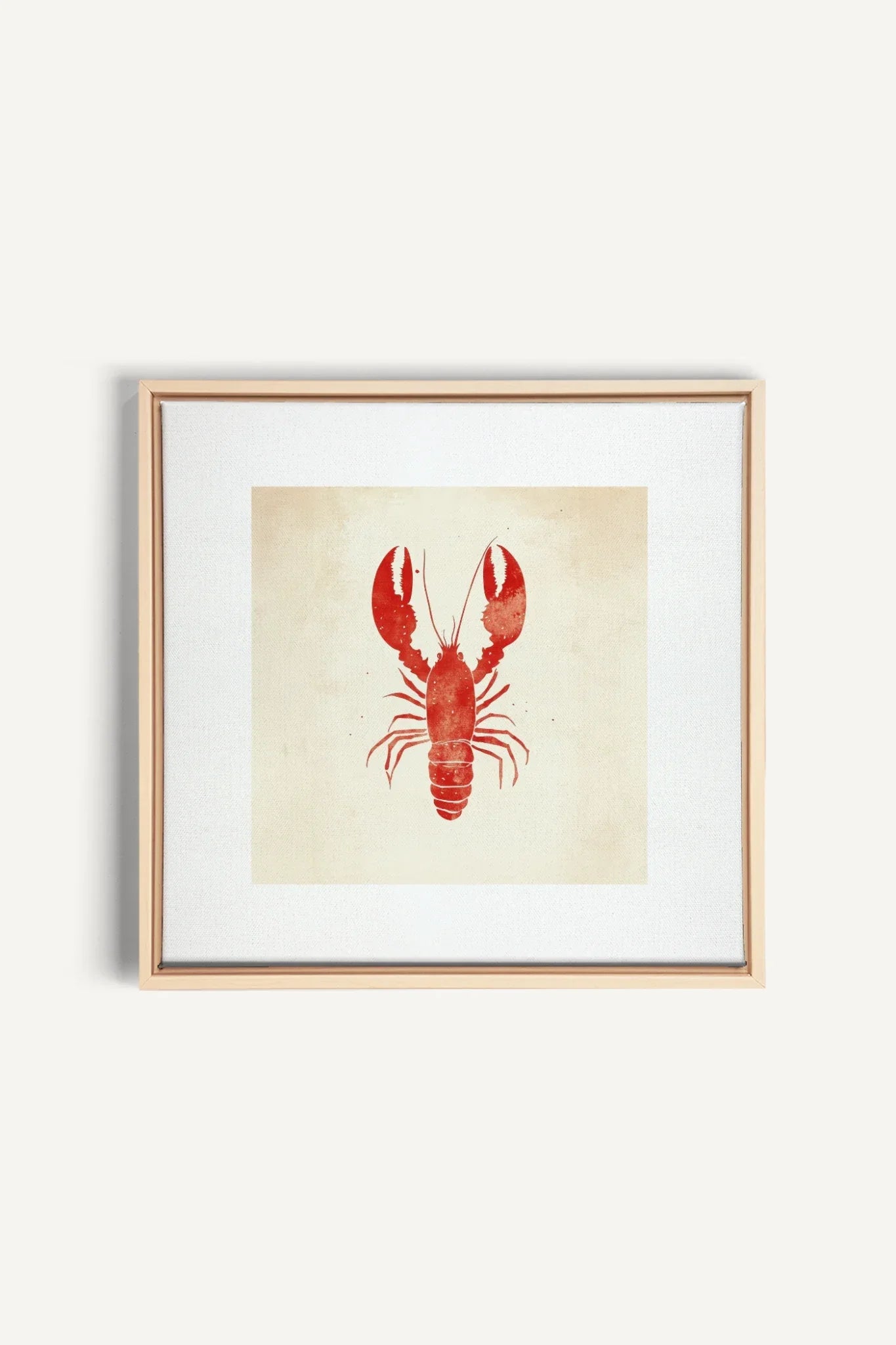 OLEKA CANVAS - CÔTE SALÉE, Oeuvre sur toile étirée, encadré Naturel Clair