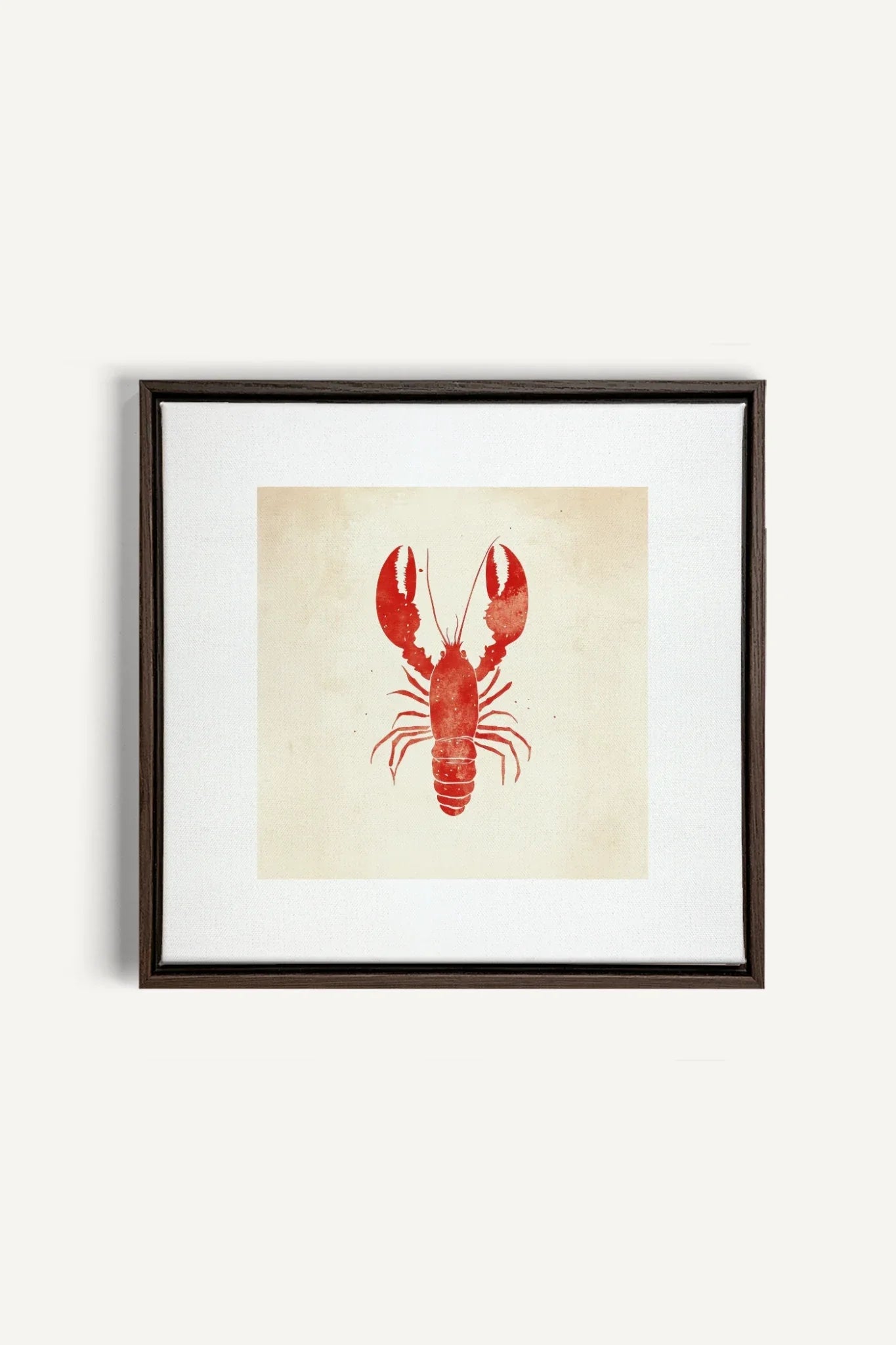 OLEKA CANVAS - CÔTE SALÉE, Oeuvre sur toile étirée, encadré Brun Noyer
