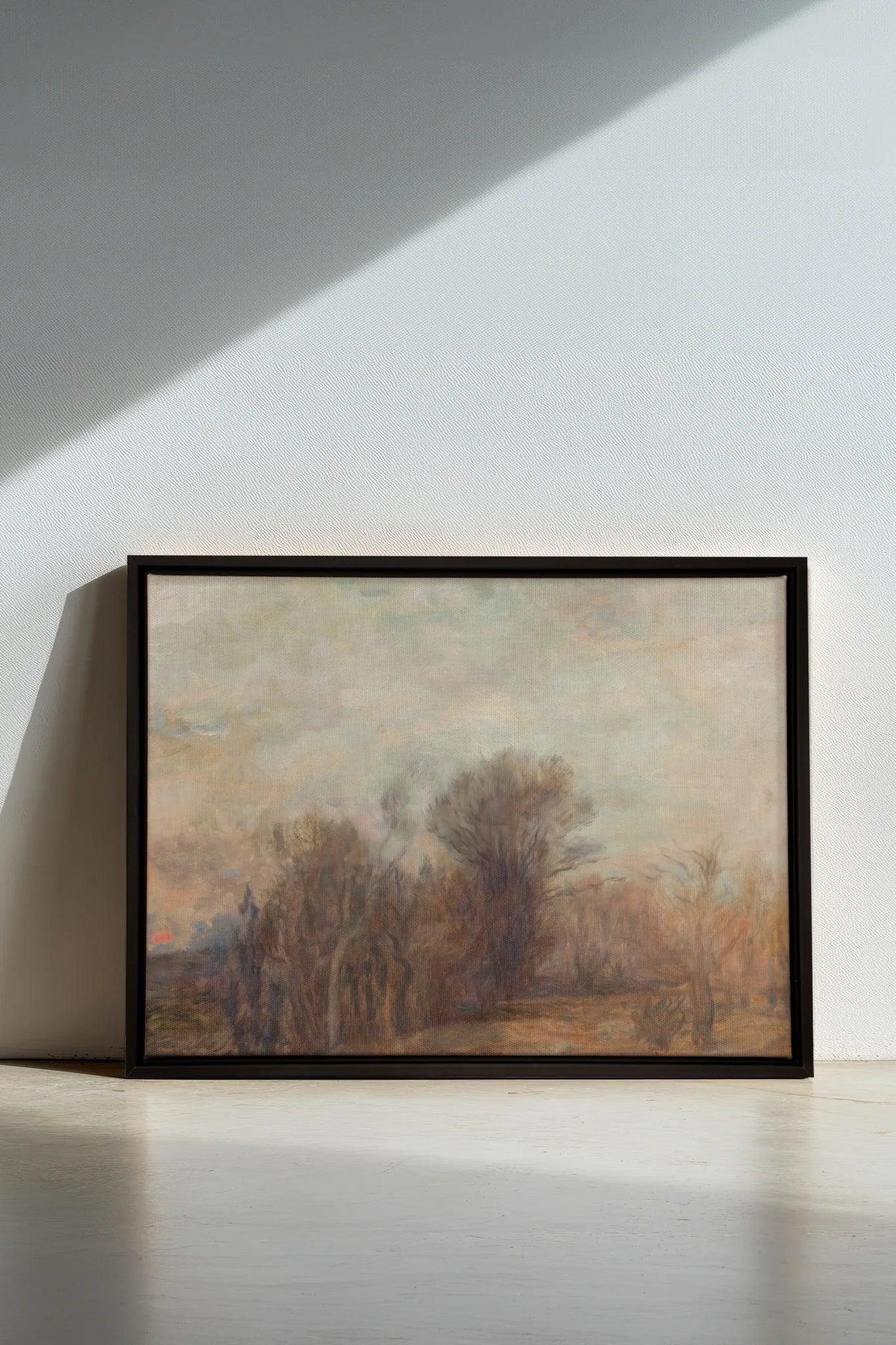 DERNIER SOUFFLE, Oeuvre sur toile étirée, encadré Noir