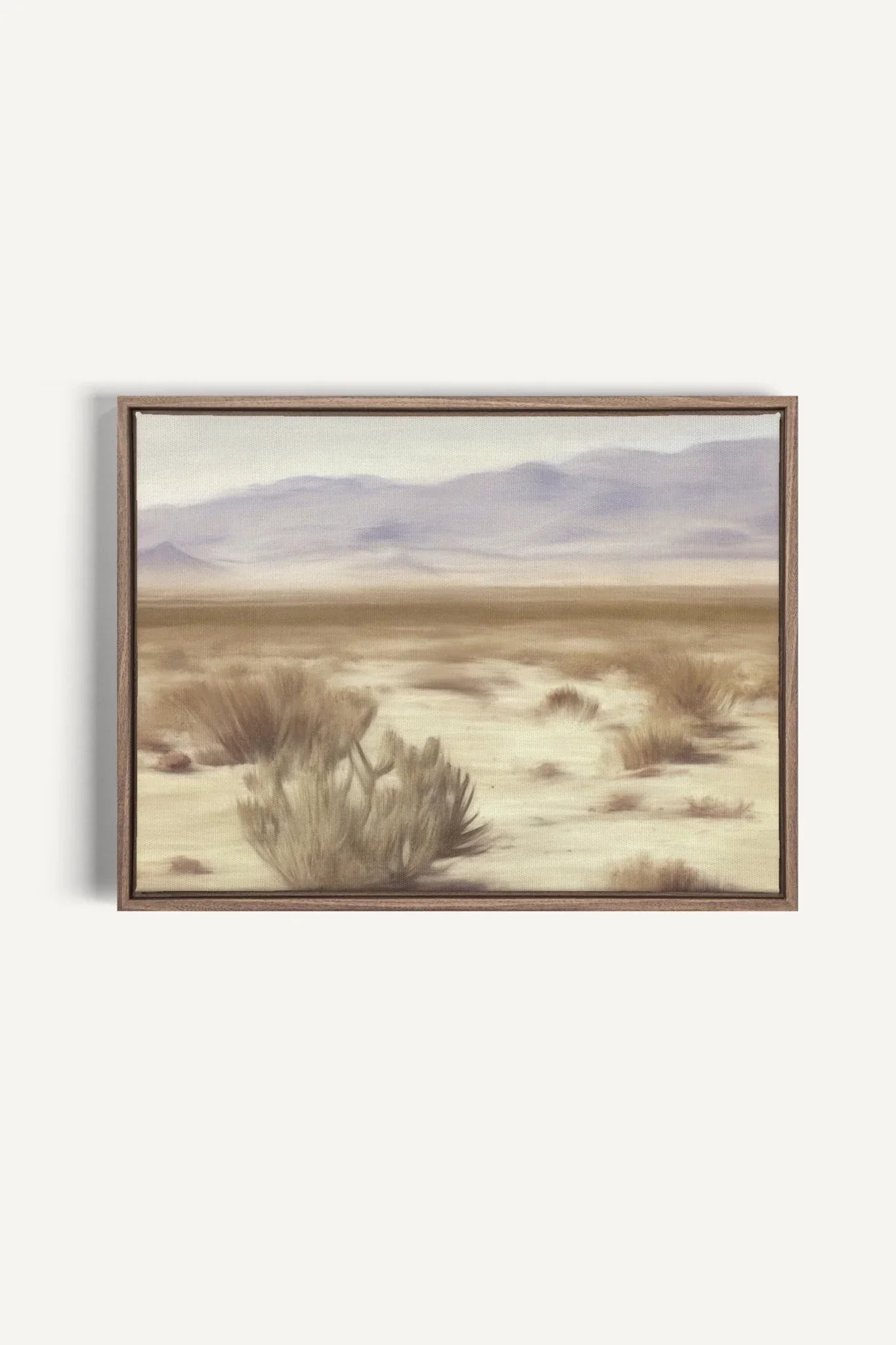 OLEKA CANVAS - DESERT, Oeuvre sur toile étirée, encadré Brun Chêne