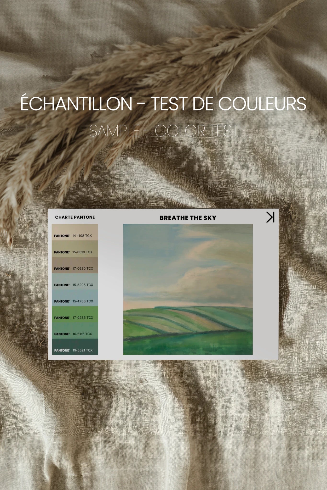 BREATHE THE SKY, Oeuvre sur toile étirée, encadré Noir